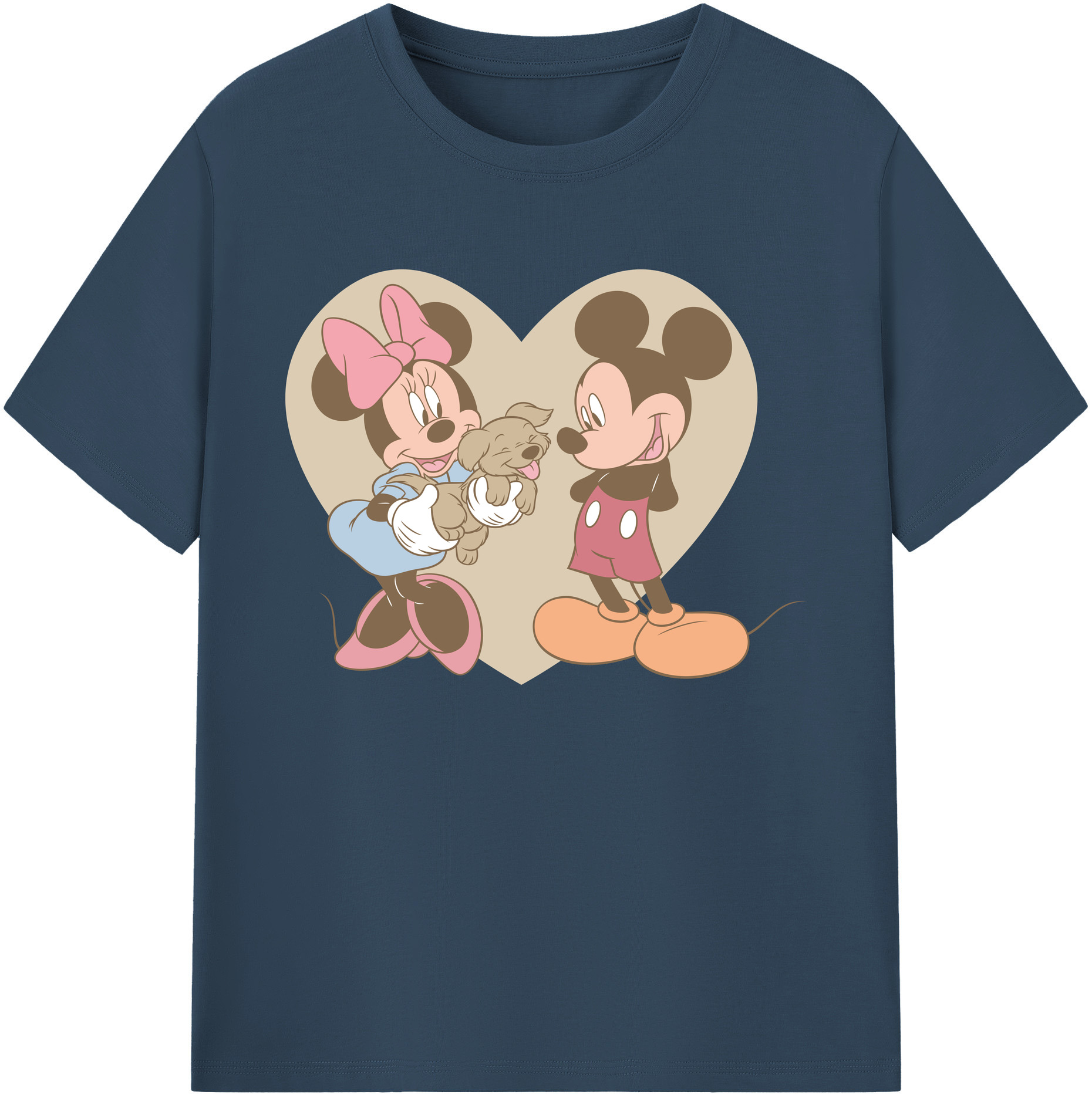 ミッキーマウス Mickey Mouse 綿100％ メンズ半袖Tシャツ｜肌触りやわらか＆通気性