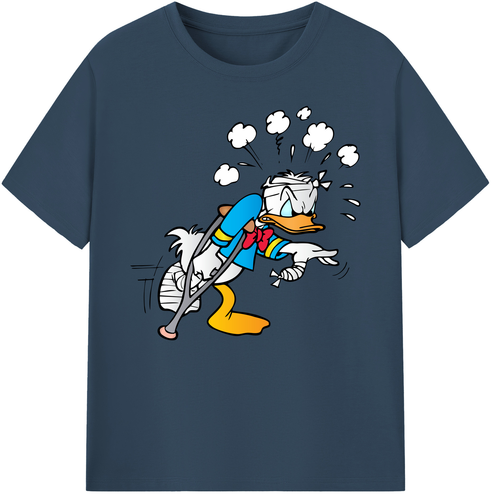 ミッキーマウス Mickey Mouse 綿100％ メンズ半袖Tシャツ｜肌触りやわらか＆通気性