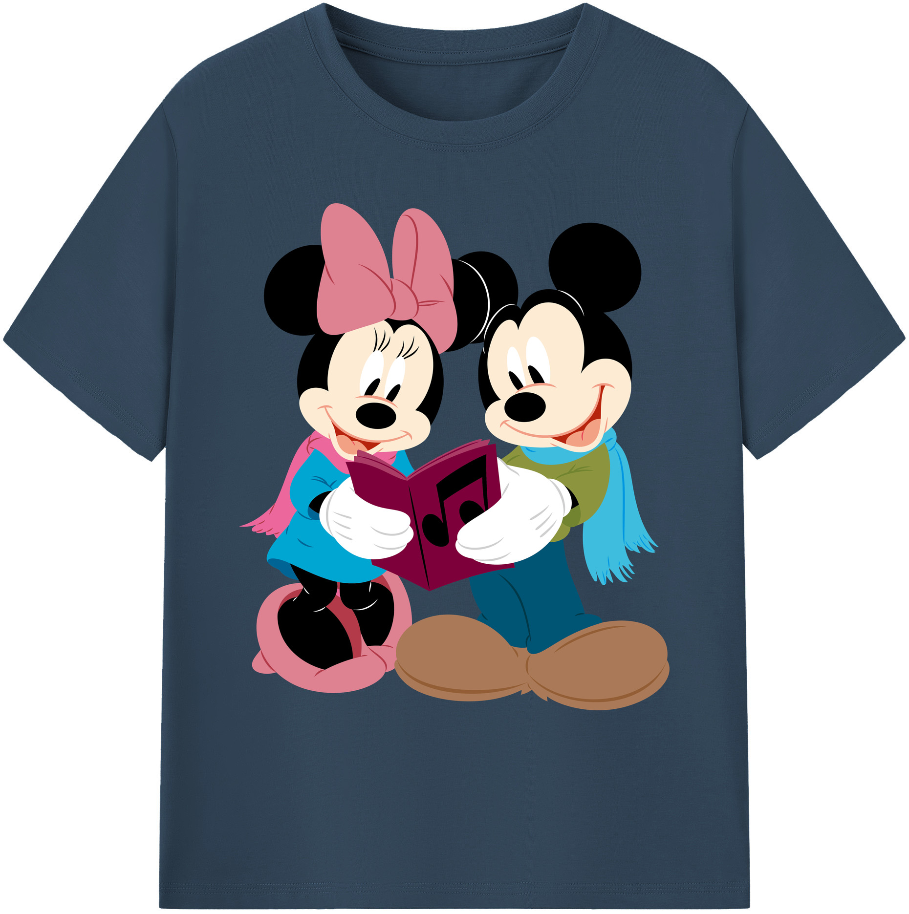 ミッキーマウス Mickey Mouse 綿100％ メンズ半袖Tシャツ｜肌触りやわらか＆通気性