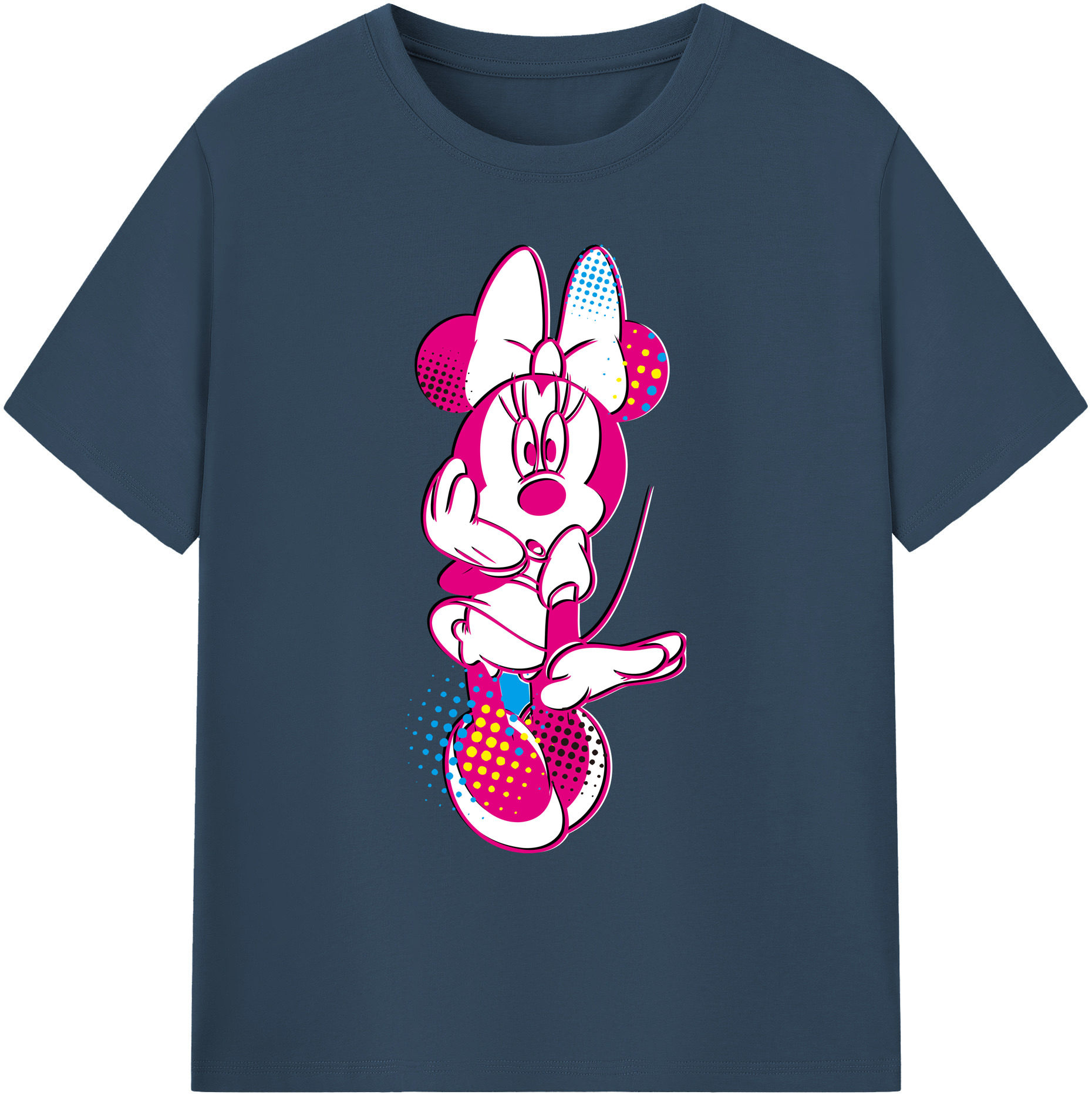 ミッキーマウス Mickey Mouse 綿100％ メンズ半袖Tシャツ｜肌触りやわらか＆通気性