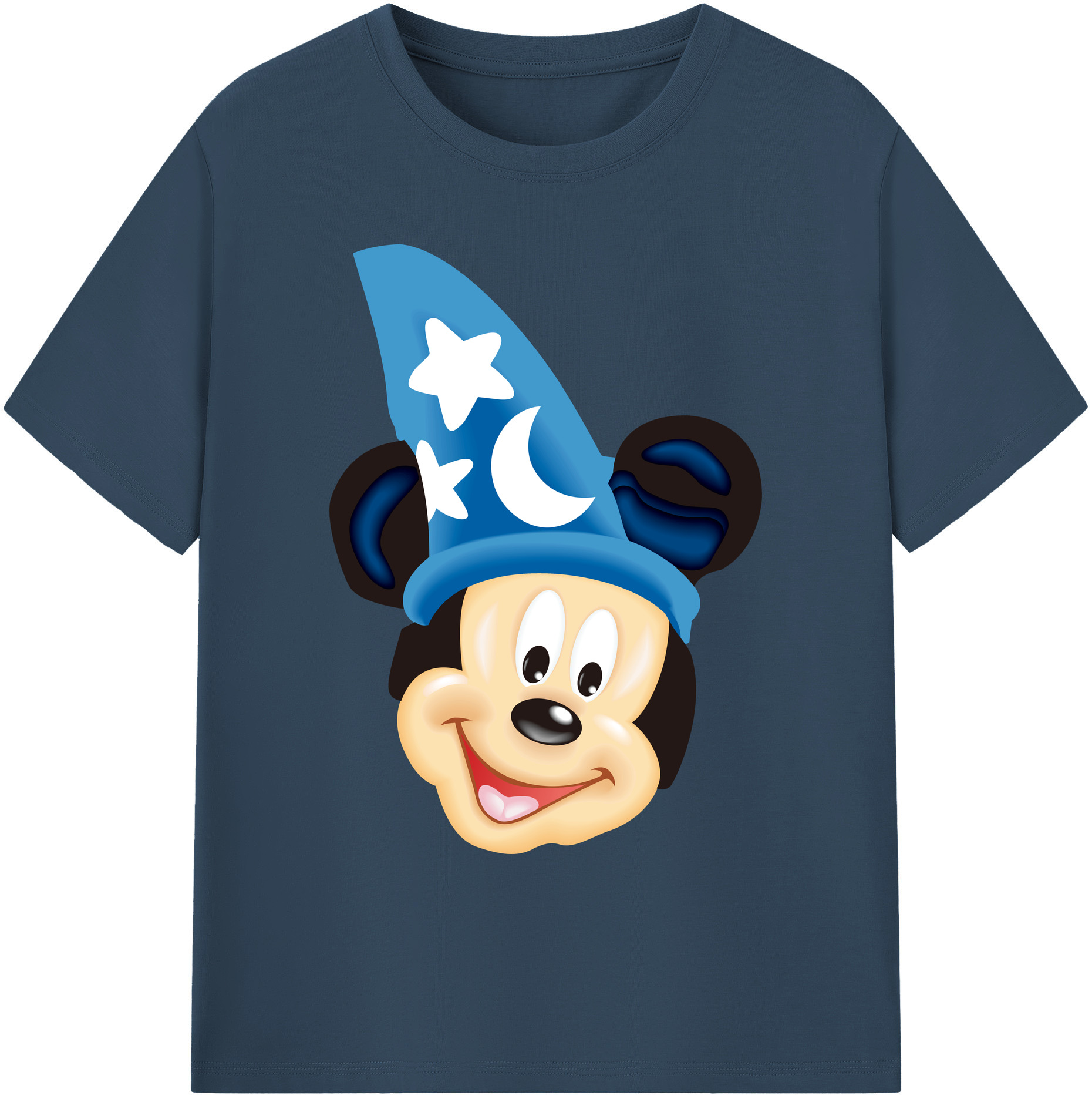 ミッキーマウス Mickey Mouse 綿100％ メンズ半袖Tシャツ｜肌触りやわらか＆通気性