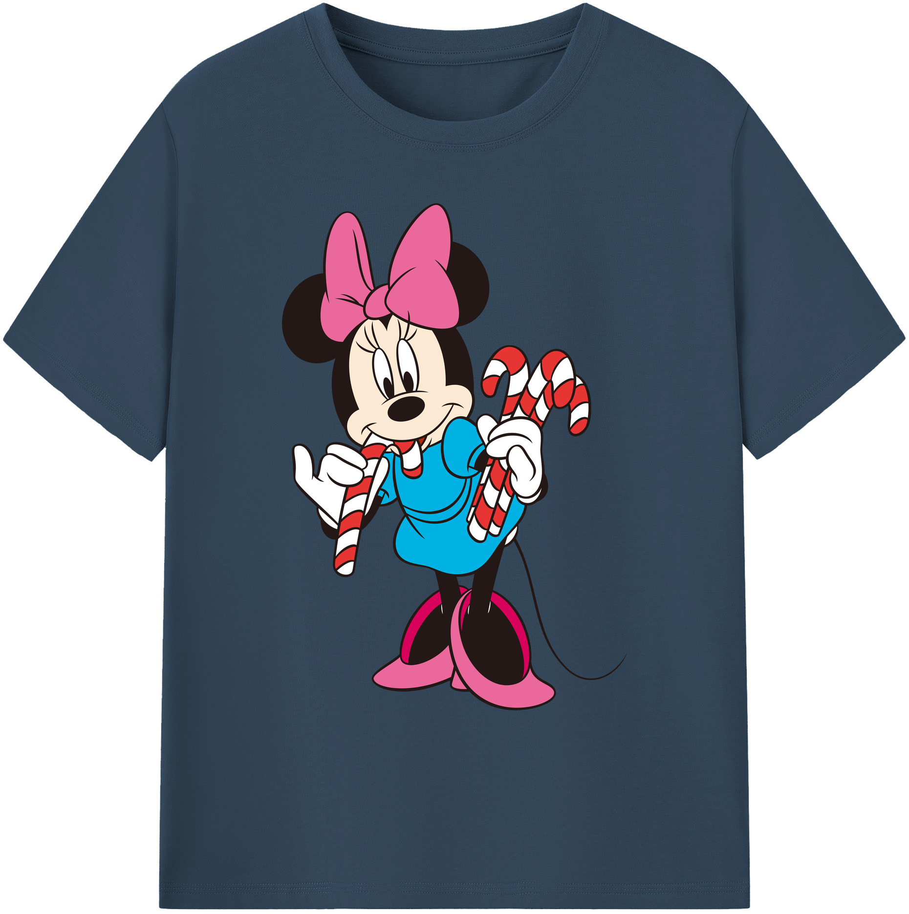ミッキーマウス Mickey Mouse 綿100％ メンズ半袖Tシャツ｜肌触りやわらか＆通気性
