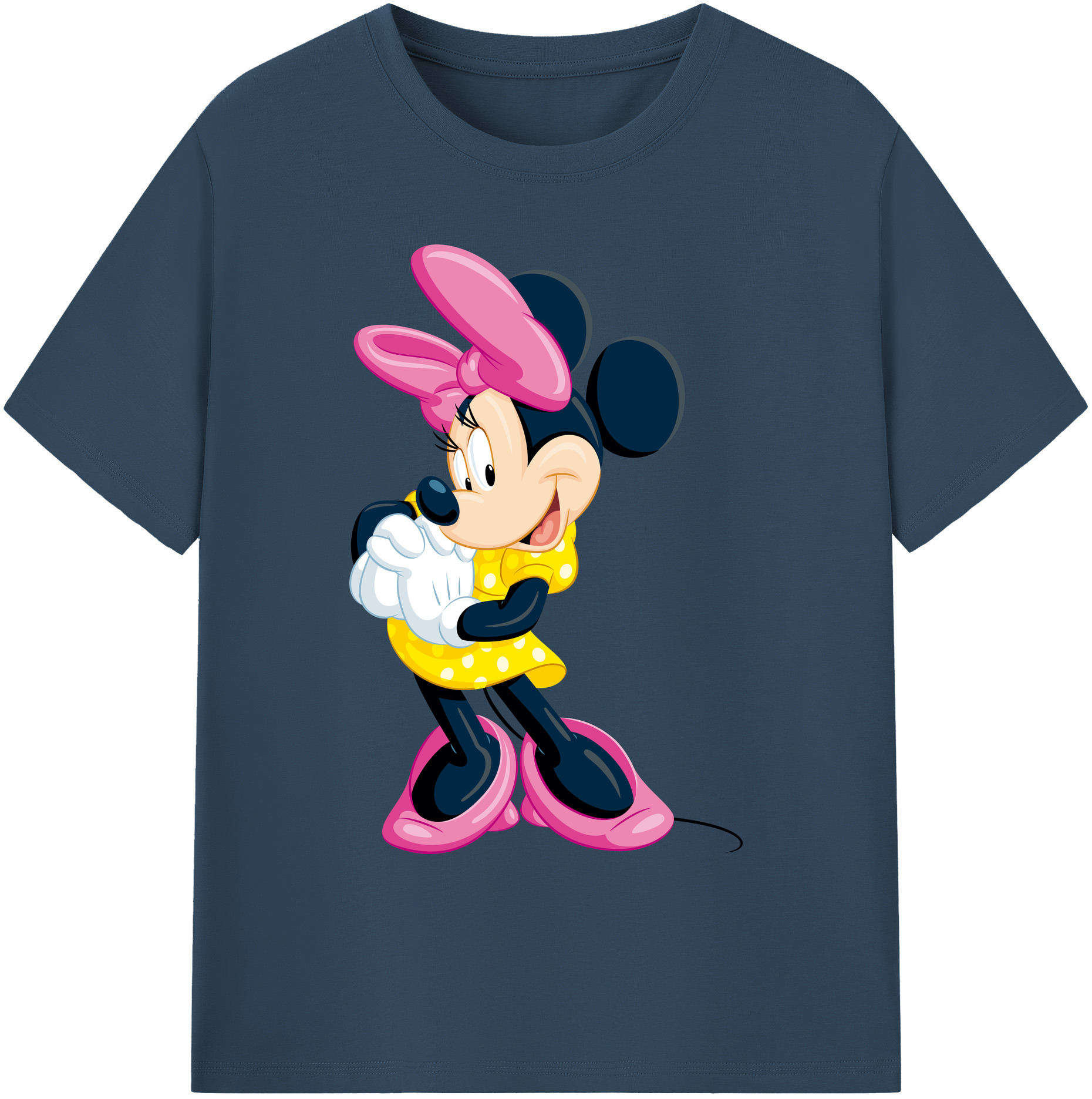 ミッキーマウス Mickey Mouse 綿100％ メンズ半袖Tシャツ｜肌触りやわらか＆通気性