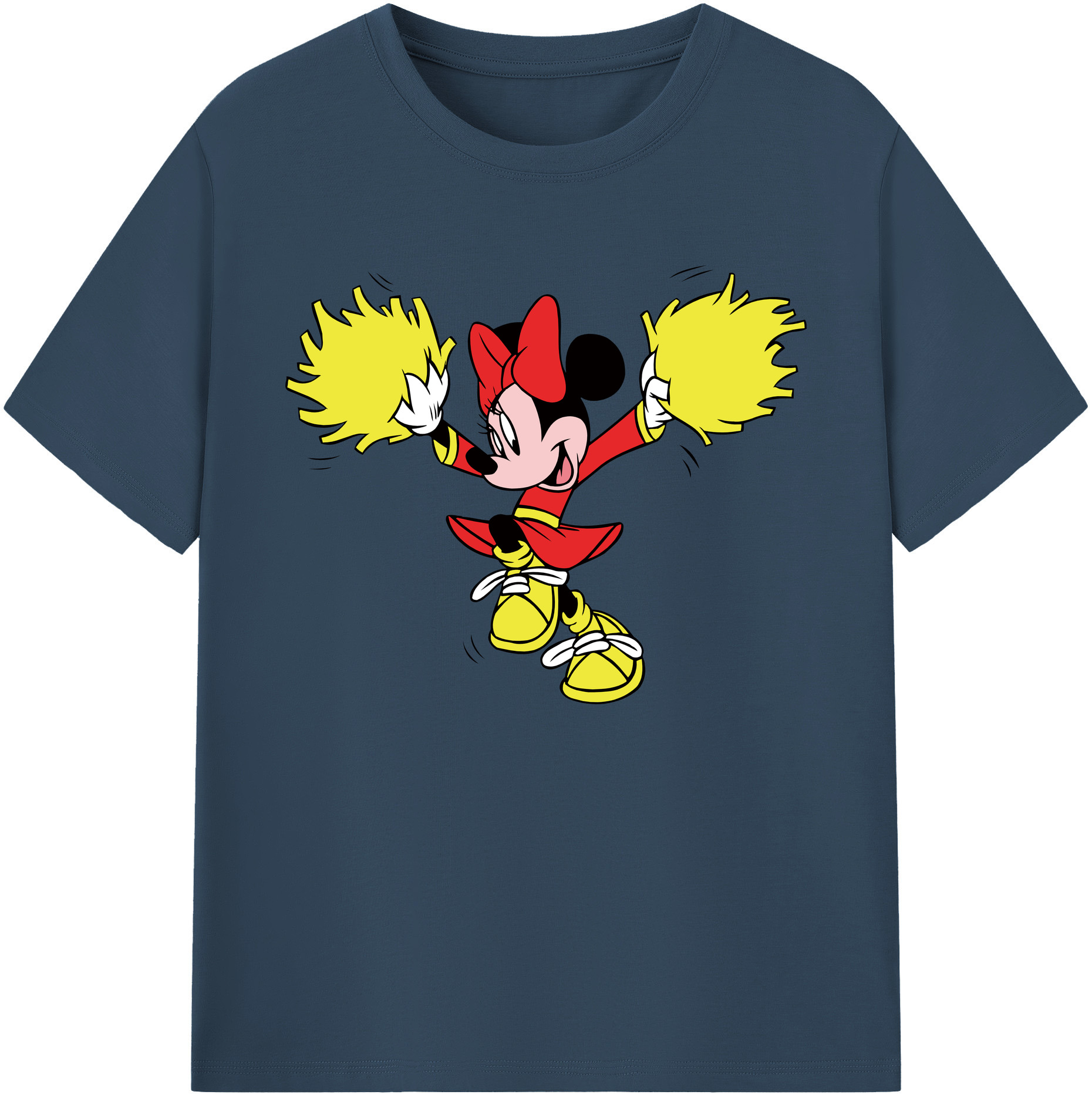 ミッキーマウス Mickey Mouse 綿100％ メンズ半袖Tシャツ｜肌触りやわらか＆通気性