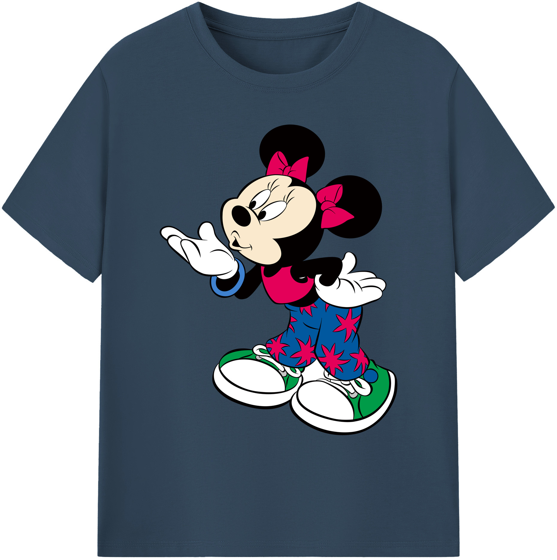 ミッキーマウス Mickey Mouse 綿100％ メンズ半袖Tシャツ｜肌触りやわらか＆通気性