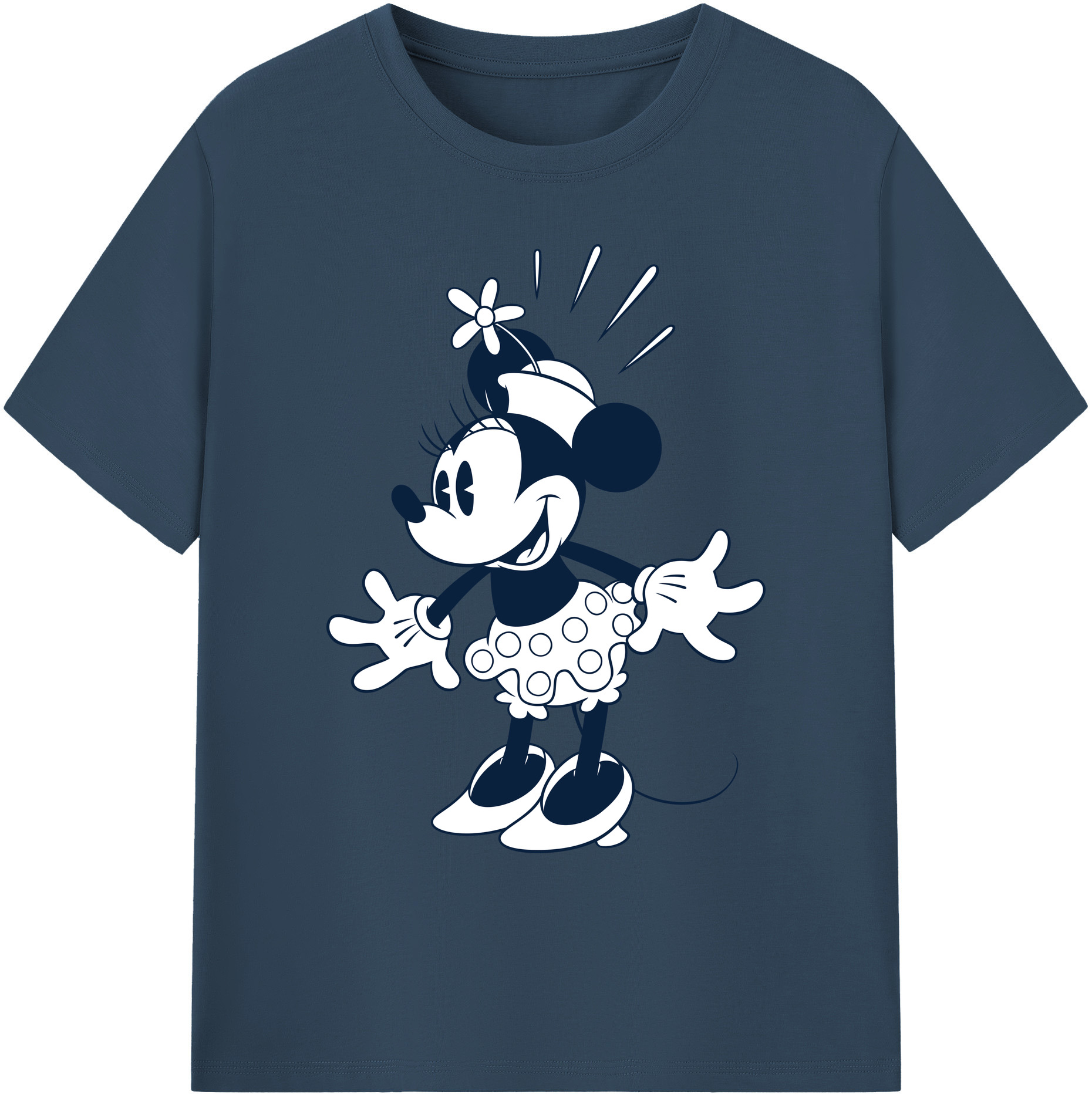ミッキーマウス Mickey Mouse 綿100％ メンズ半袖Tシャツ｜肌触りやわらか＆通気性