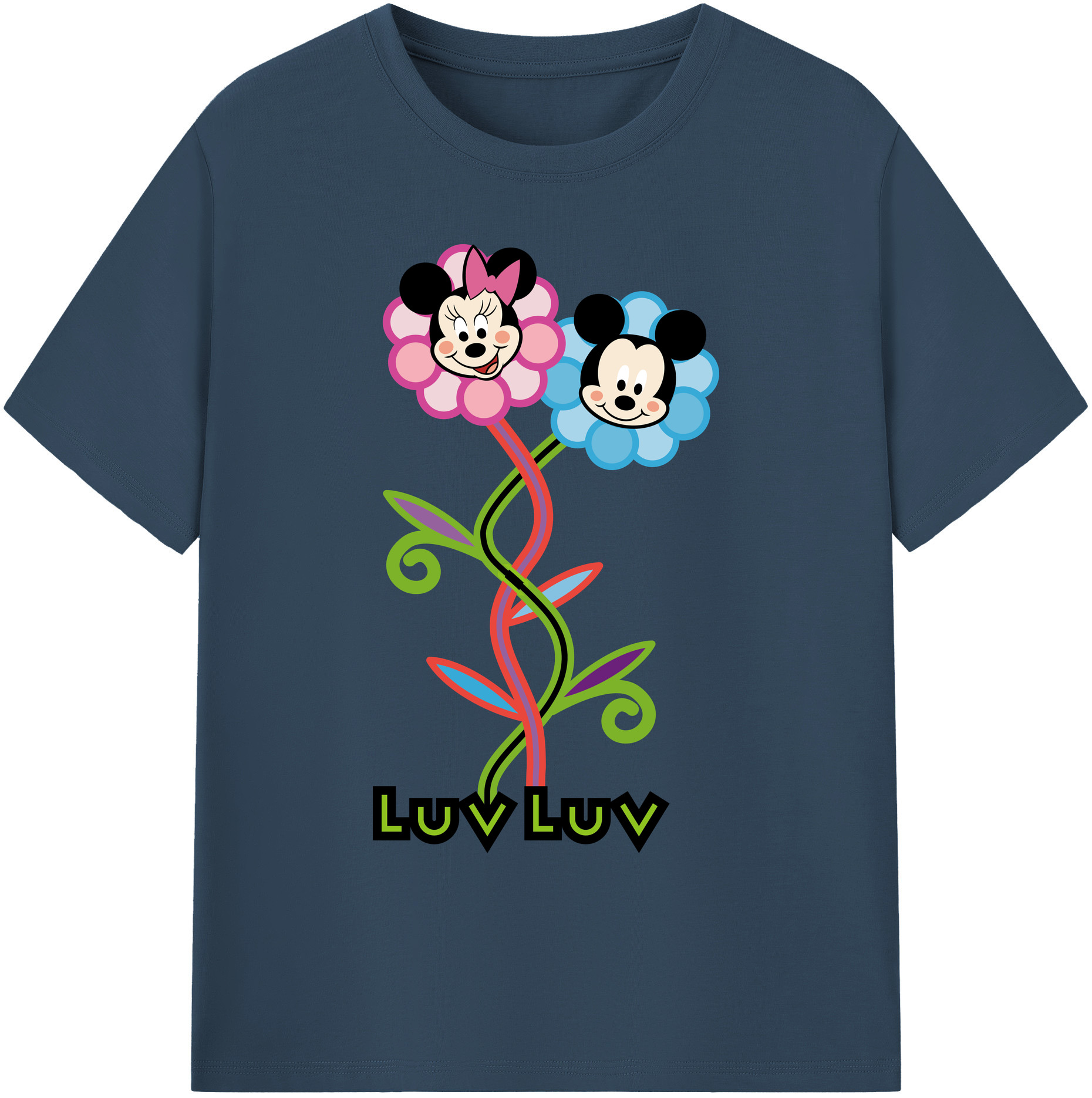 （画像用） ミッキーマウス Mickey Mouse 綿100％ メンズ半袖Tシャツ｜肌触りやわらか＆通気性