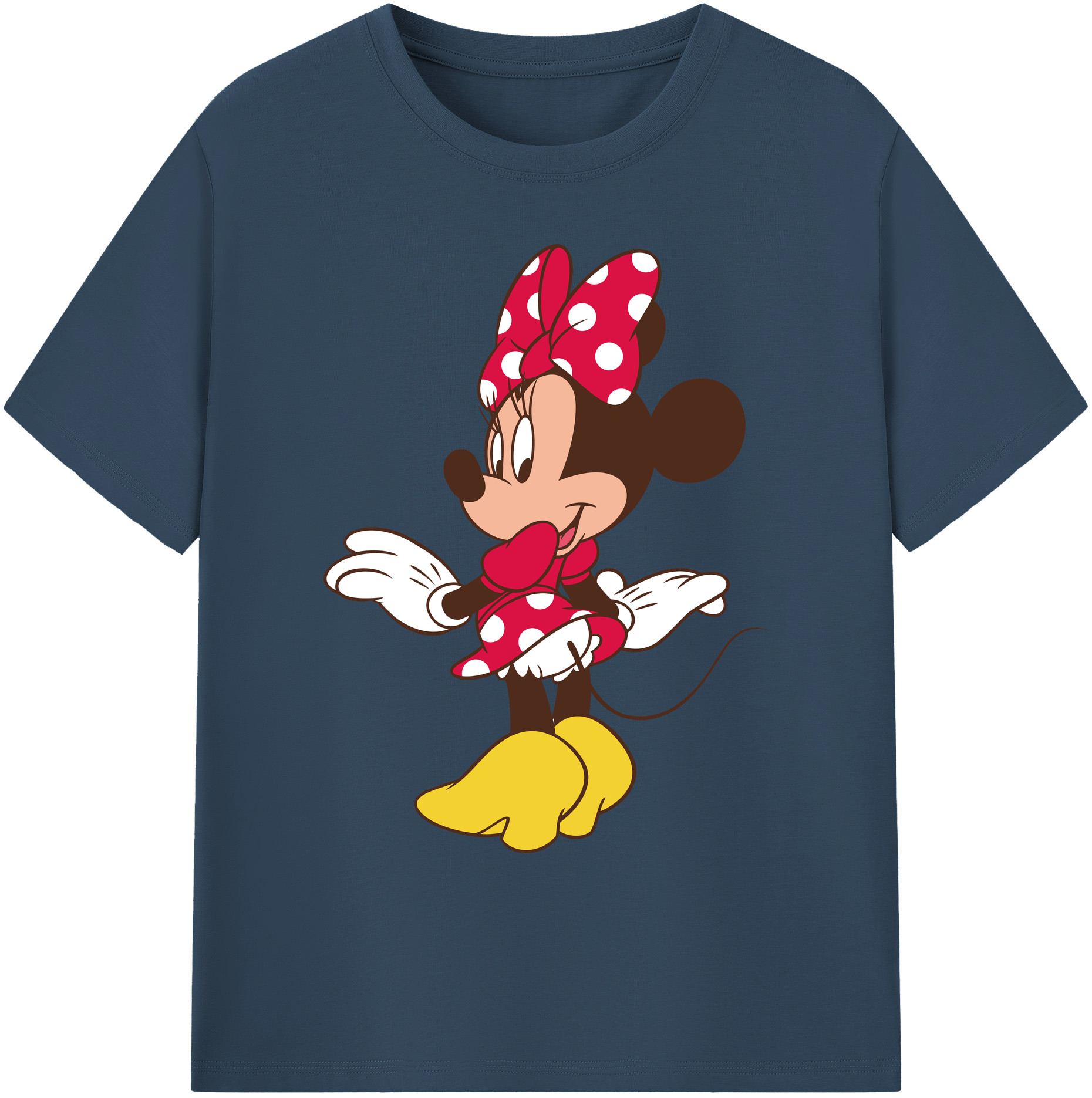 ミッキーマウス Mickey Mouse 綿100％ メンズ半袖Tシャツ｜肌触りやわらか＆通気性