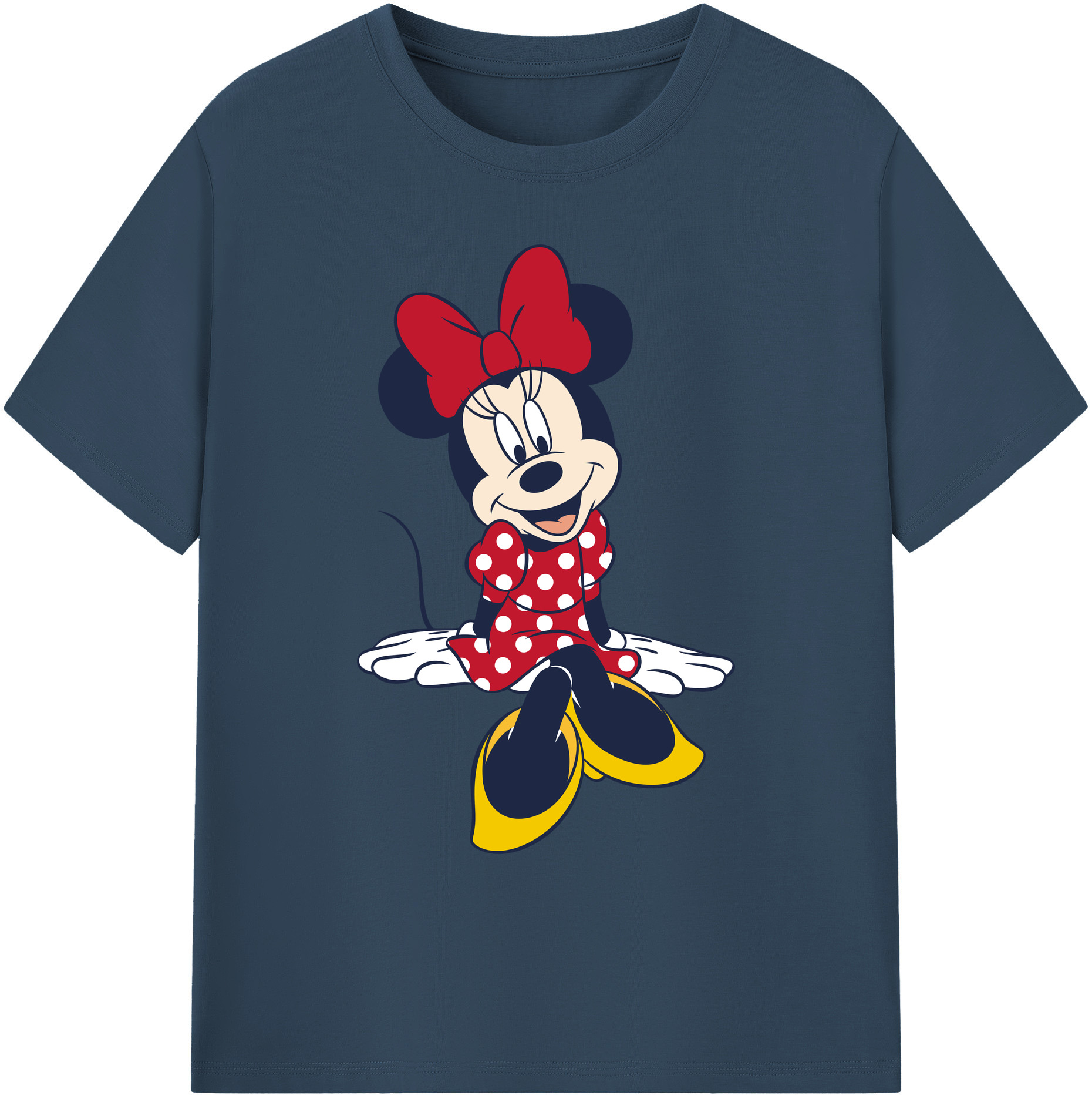 ミッキーマウス Mickey Mouse 綿100％ メンズ半袖Tシャツ｜肌触りやわらか＆通気性