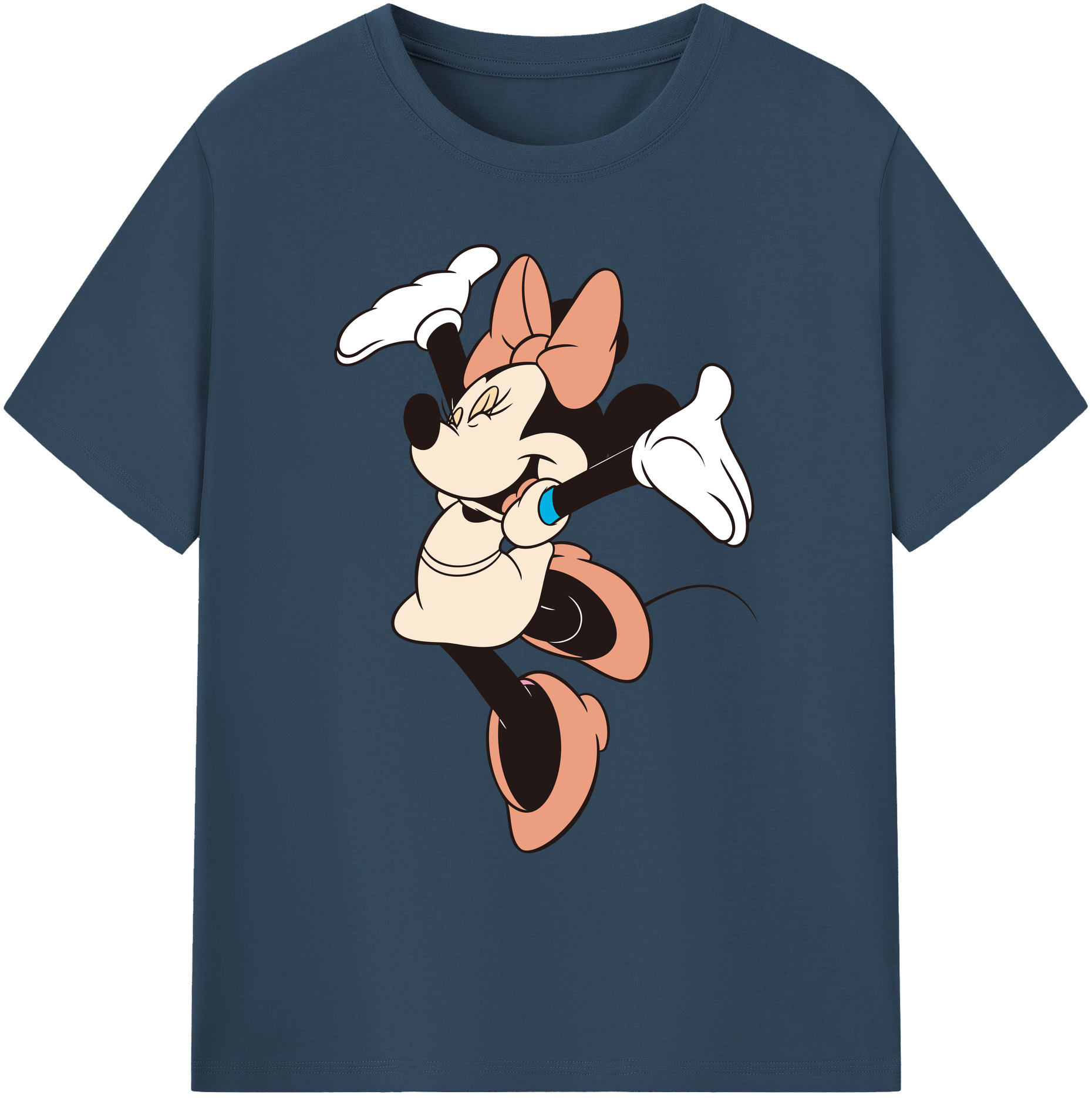 ミッキーマウス Mickey Mouse 綿100％ メンズ半袖Tシャツ｜肌触りやわらか＆通気性