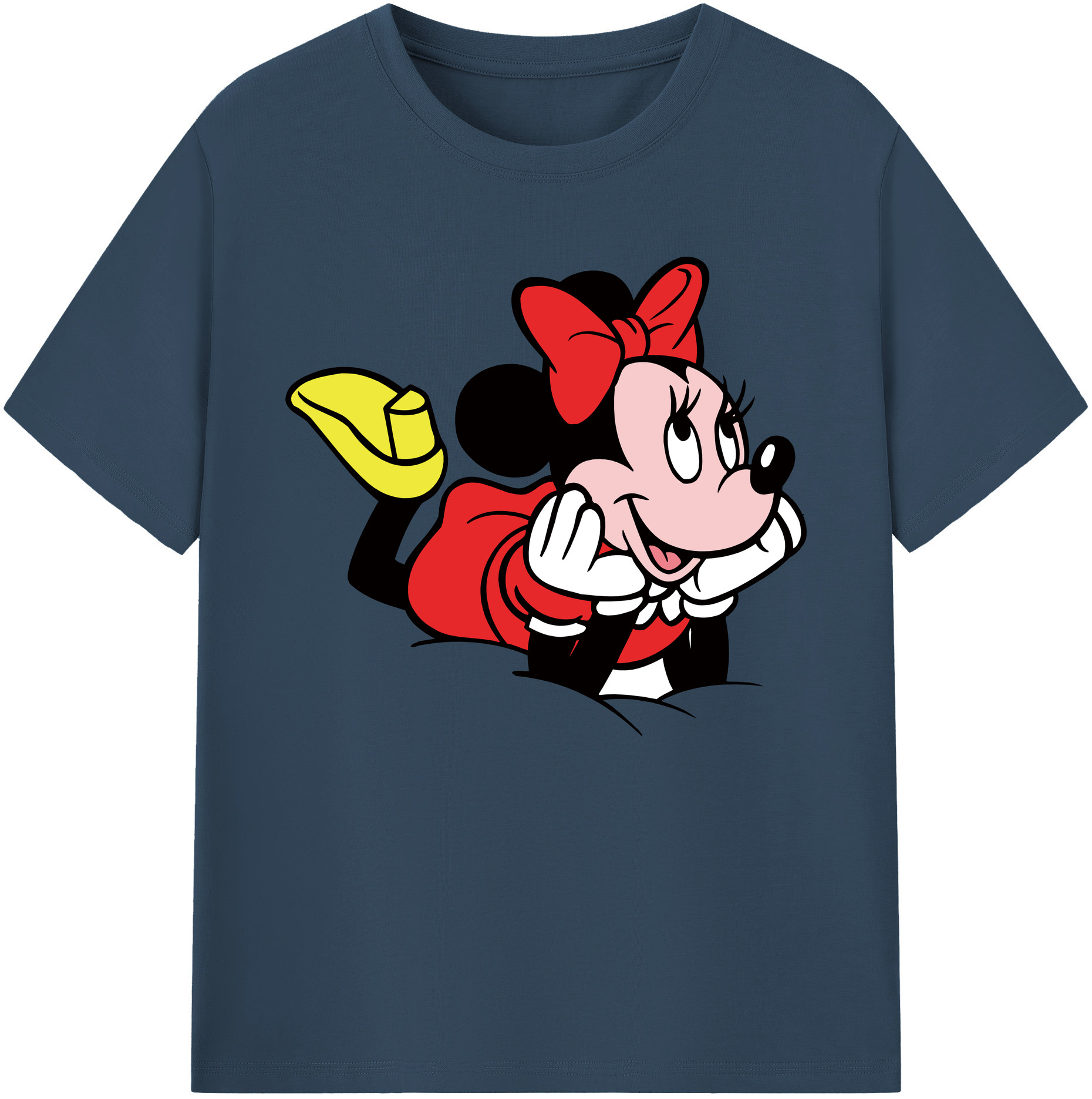 ミッキーマウス Mickey Mouse 綿100％ メンズ半袖Tシャツ｜肌触りやわらか＆通気性