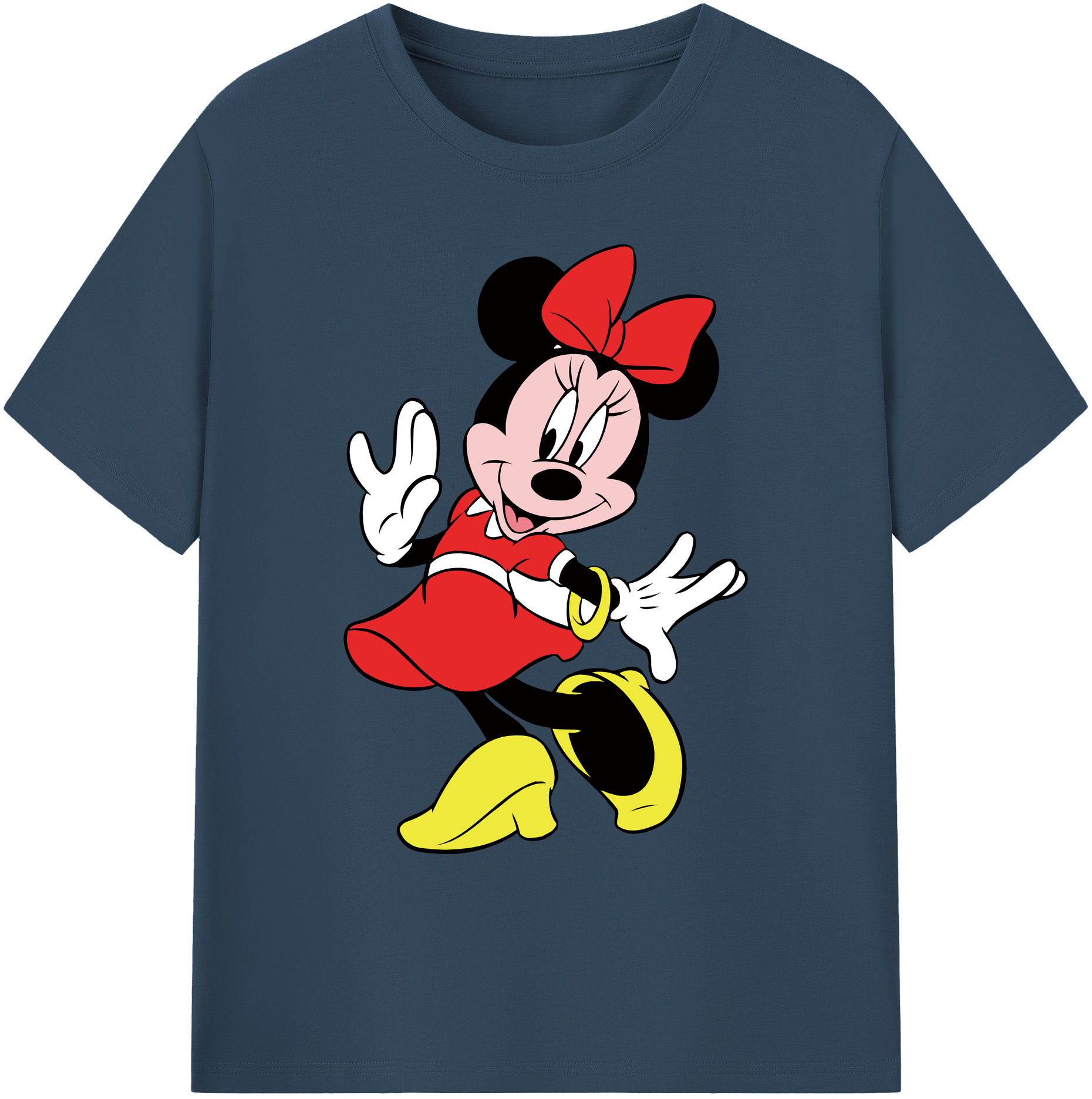 ミッキーマウス Mickey Mouse 綿100％ メンズ半袖Tシャツ｜肌触りやわらか＆通気性