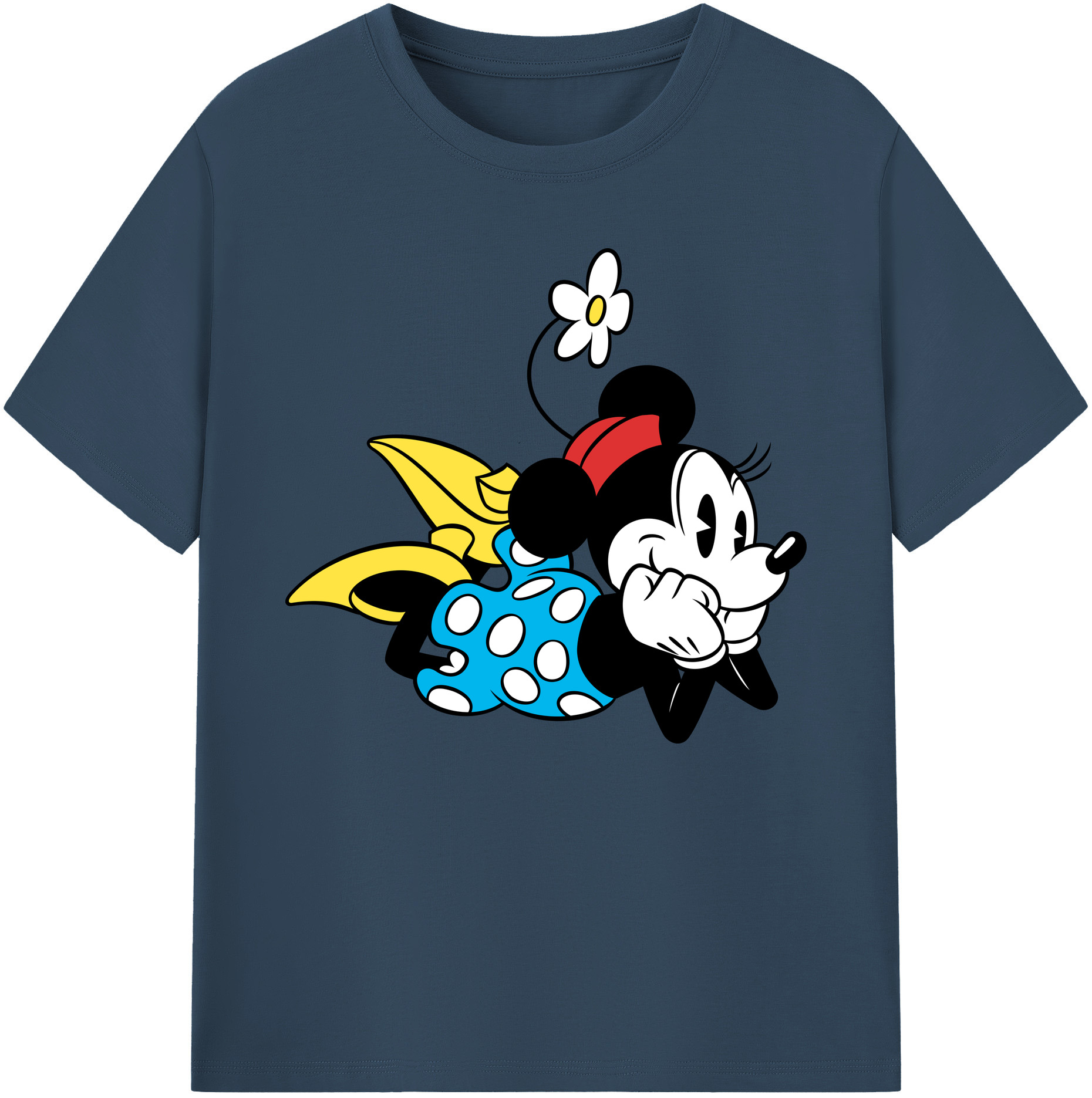 ミッキーマウス Mickey Mouse 綿100％ メンズ半袖Tシャツ｜肌触りやわらか＆通気性