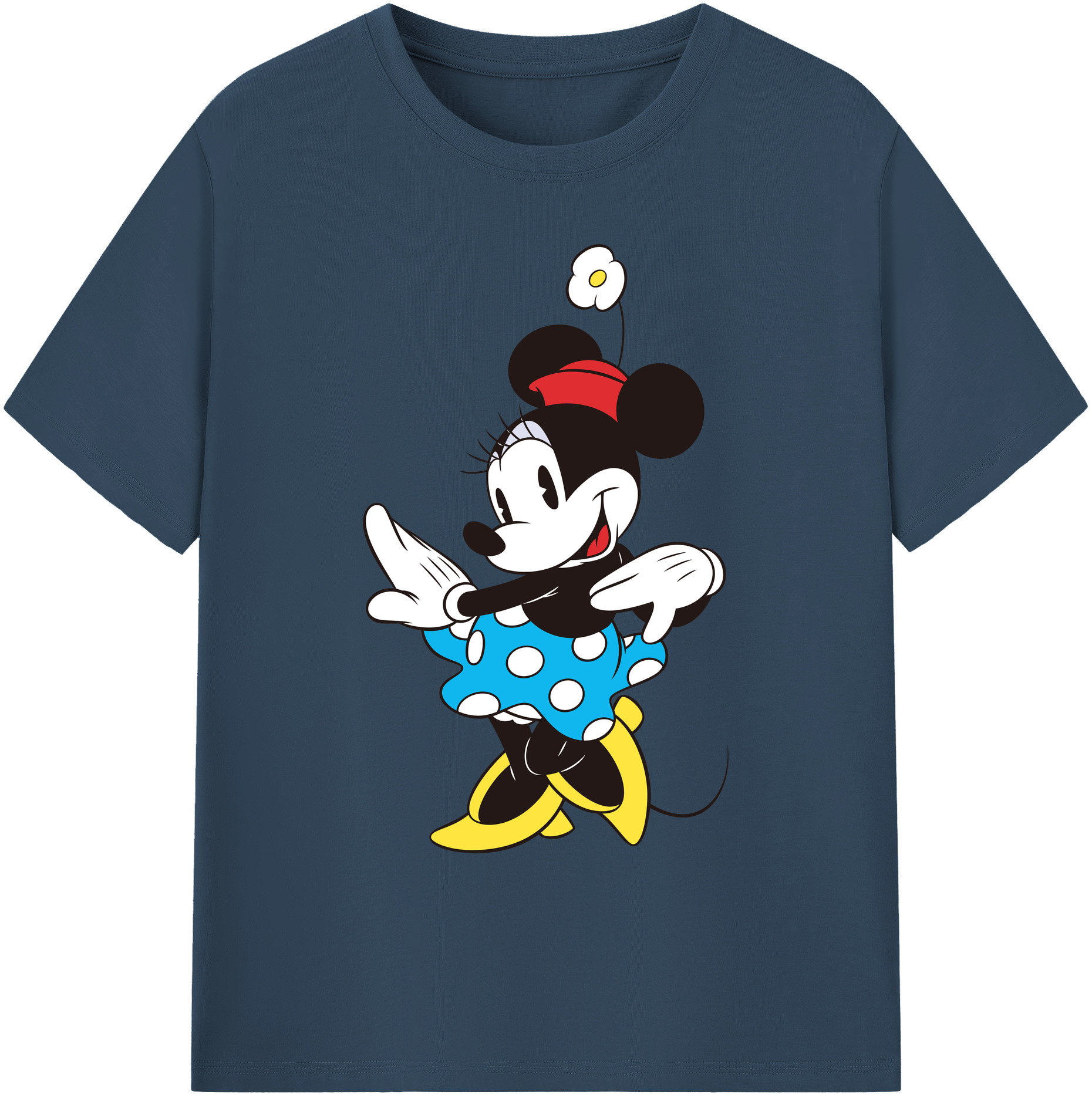 ミッキーマウス Mickey Mouse 綿100％ メンズ半袖Tシャツ｜肌触りやわらか＆通気性