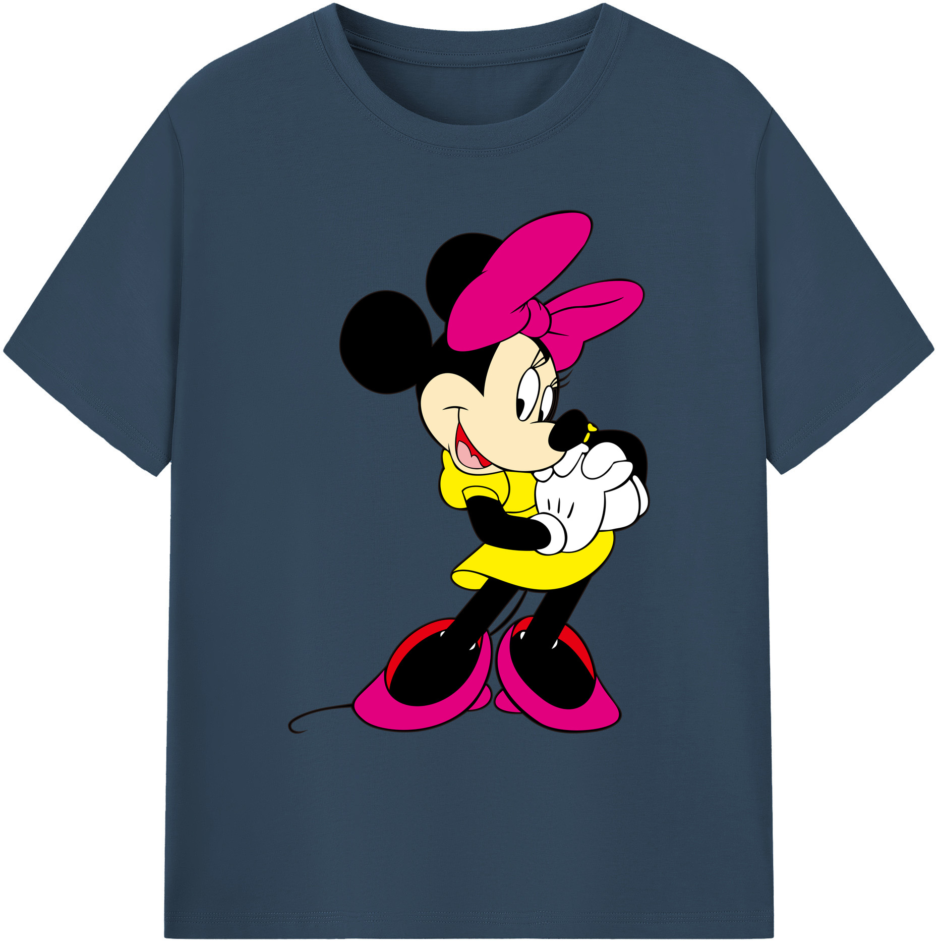 ミッキーマウス Mickey Mouse 綿100％ メンズ半袖Tシャツ｜肌触りやわらか＆通気性