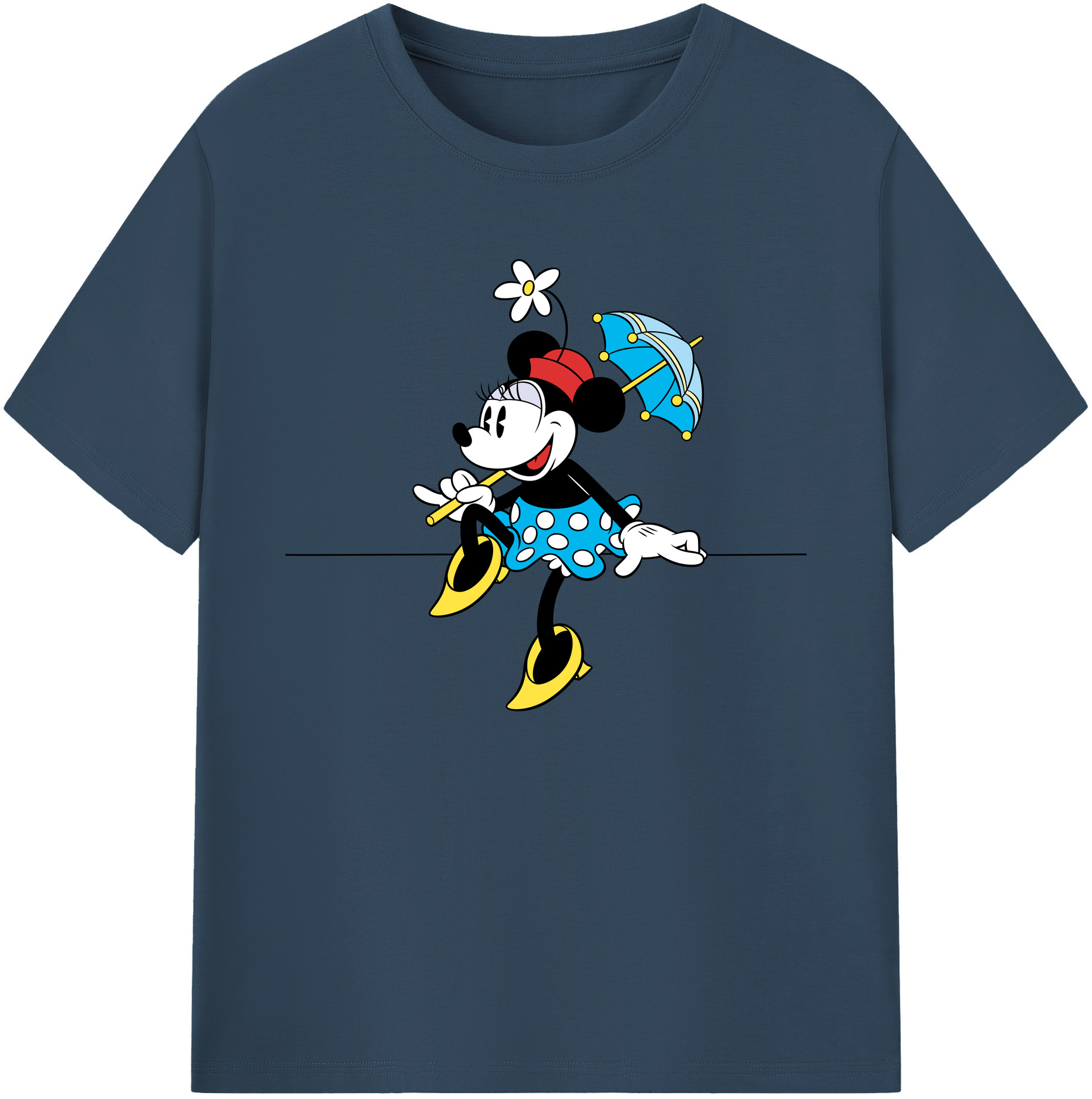 ミッキーマウス Mickey Mouse 綿100％ メンズ半袖Tシャツ｜肌触りやわらか＆通気性
