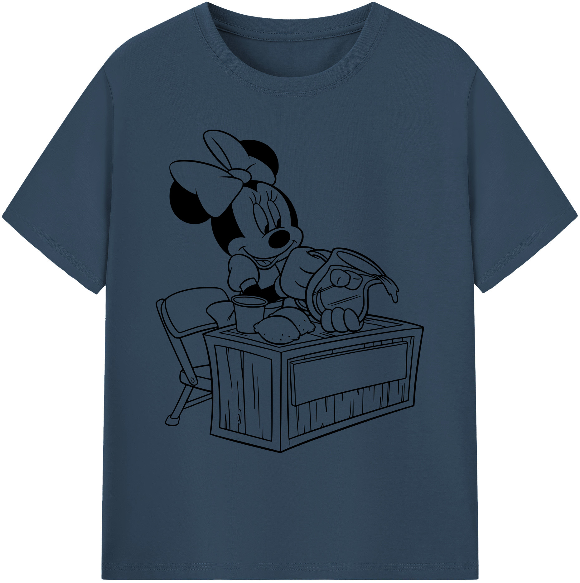 ミッキーマウス Mickey Mouse 綿100％ メンズ半袖Tシャツ｜肌触りやわらか＆通気性