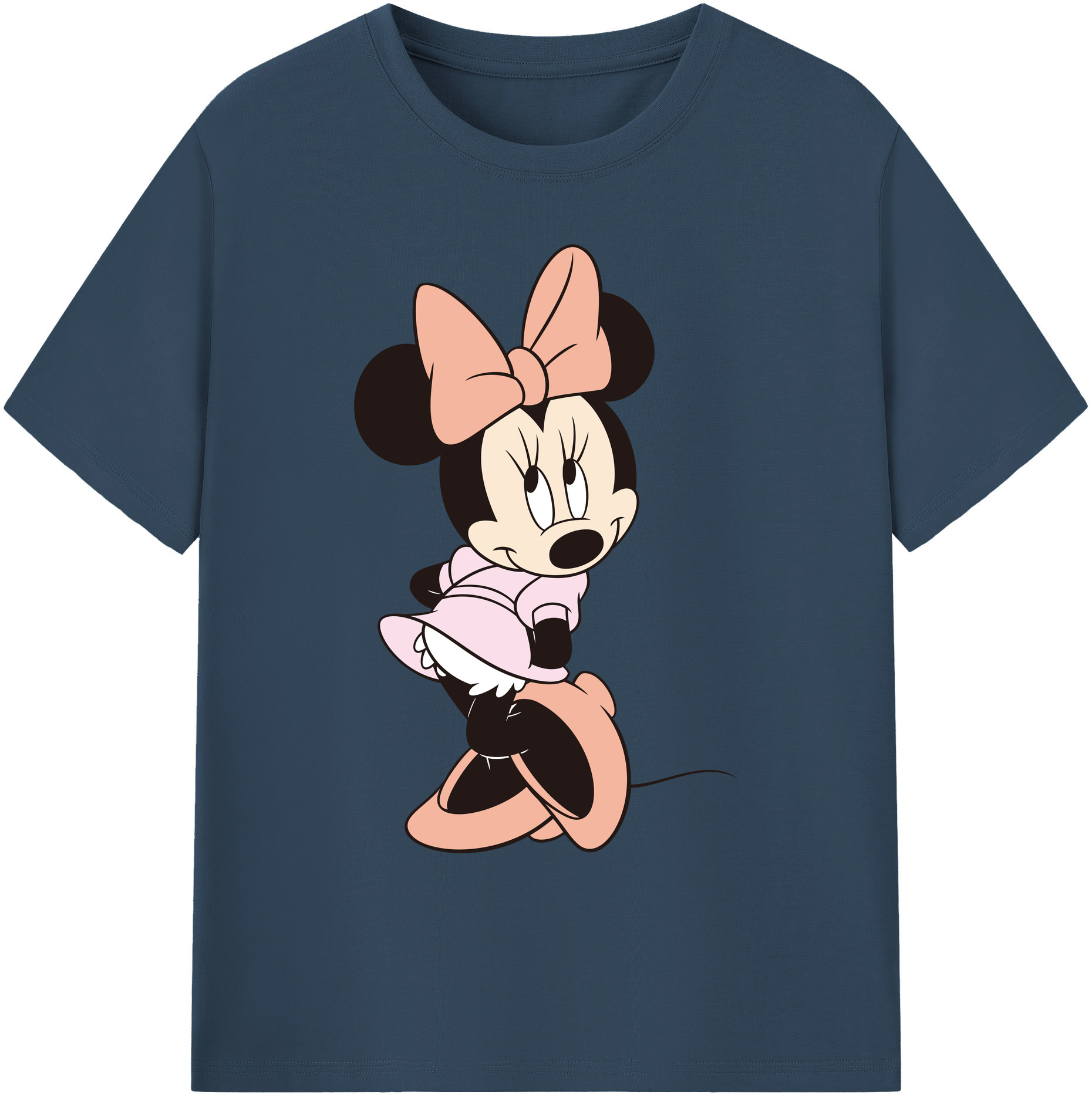 ミッキーマウス Mickey Mouse 綿100％ メンズ半袖Tシャツ｜肌触りやわらか＆通気性