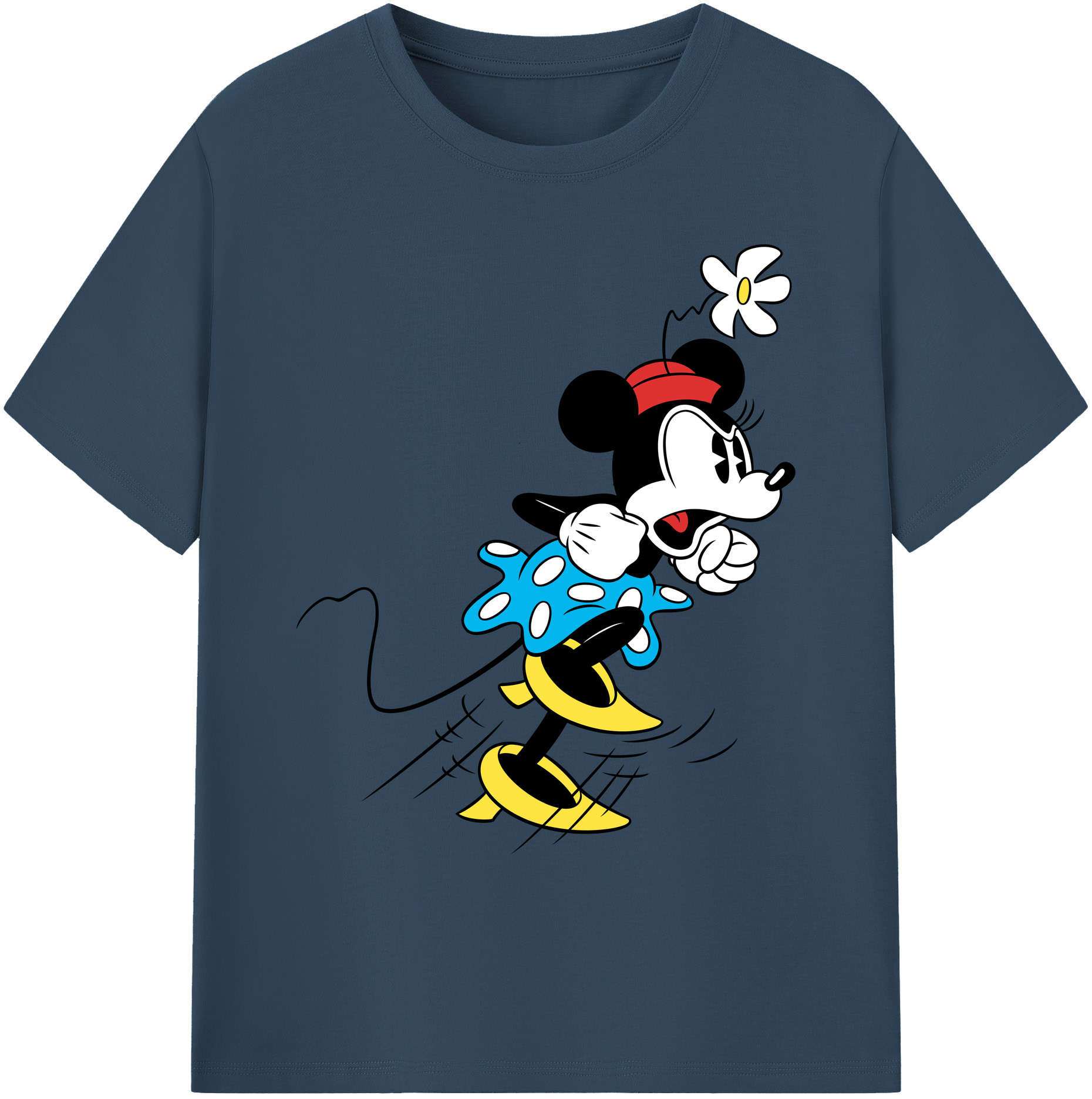 ミッキーマウス Mickey Mouse 綿100％ メンズ半袖Tシャツ｜肌触りやわらか＆通気性