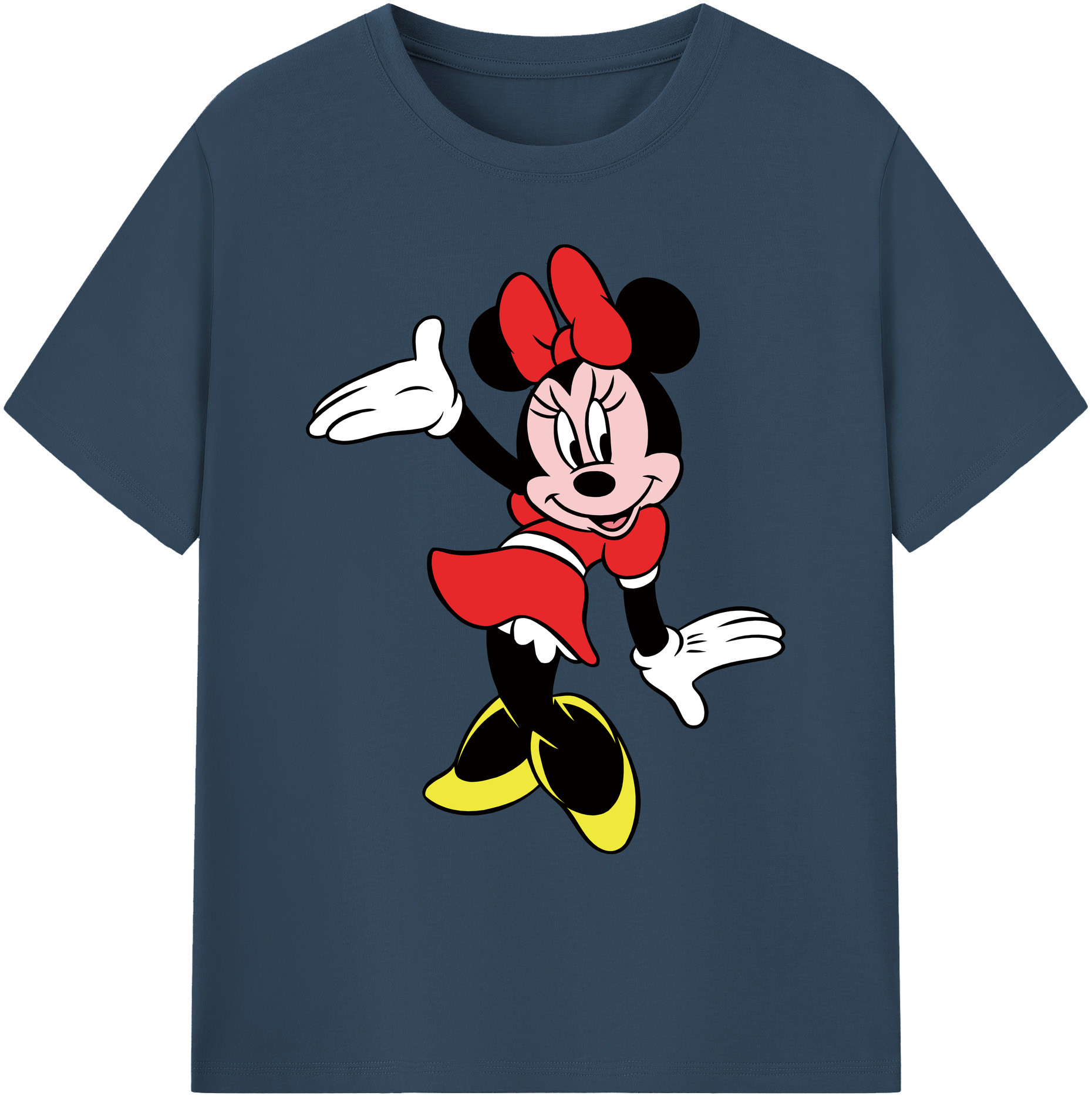 ミッキーマウス Mickey Mouse 綿100％ メンズ半袖Tシャツ｜肌触りやわらか＆通気性
