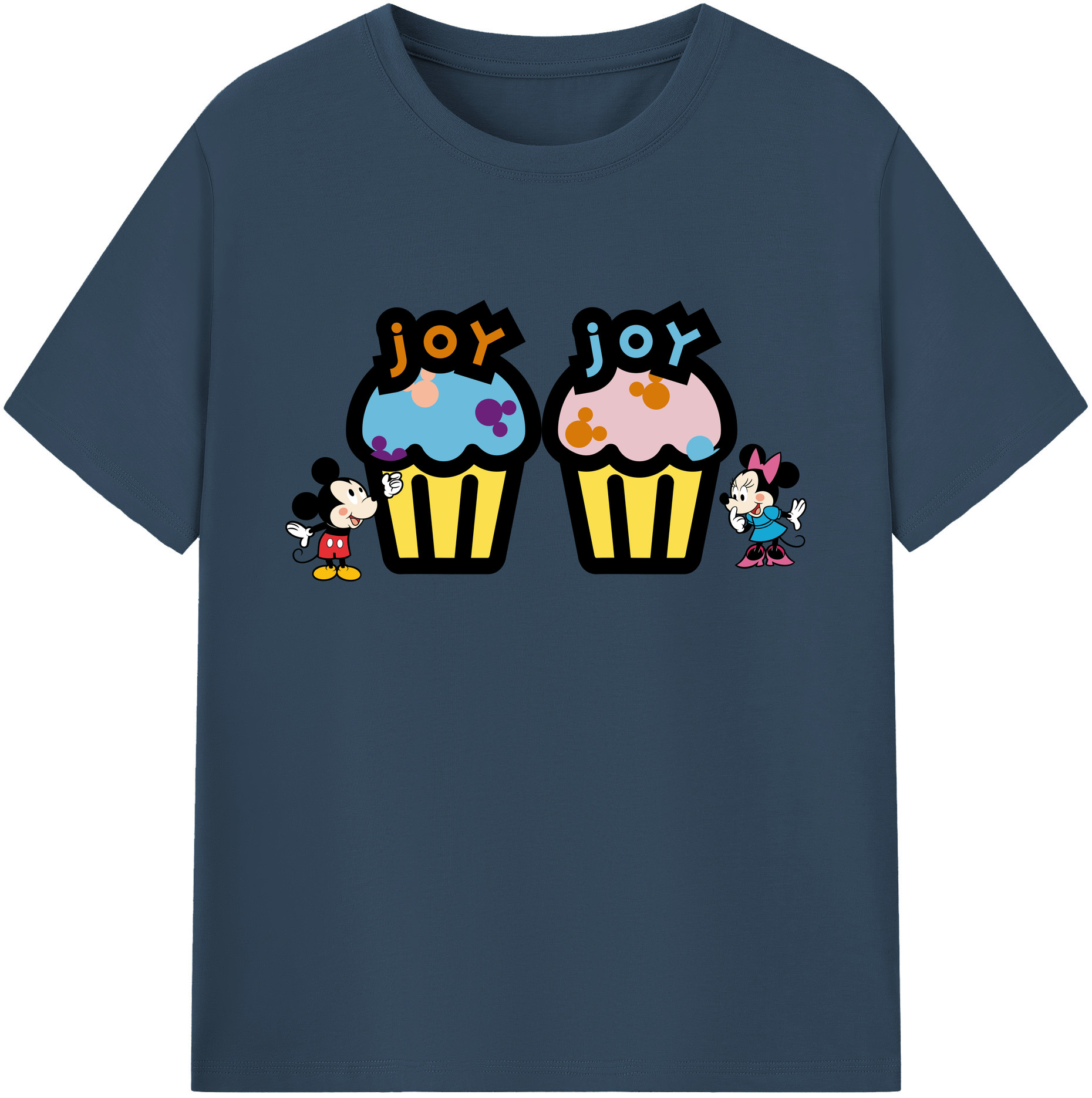 ミッキーマウス Mickey Mouse 綿100％ メンズ半袖Tシャツ｜肌触りやわらか＆通気性