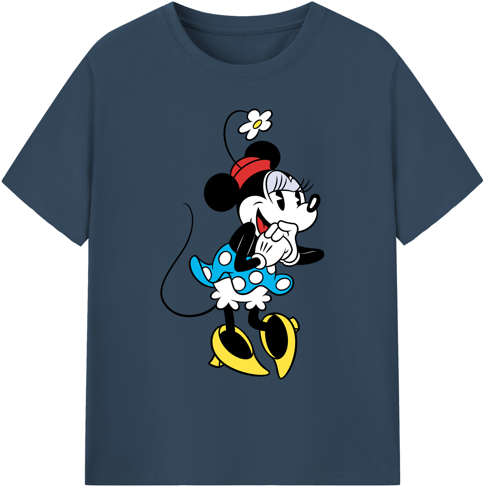 ミッキーマウス Mickey Mouse 綿100％ メンズ半袖Tシャツ｜肌触りやわらか＆通気性