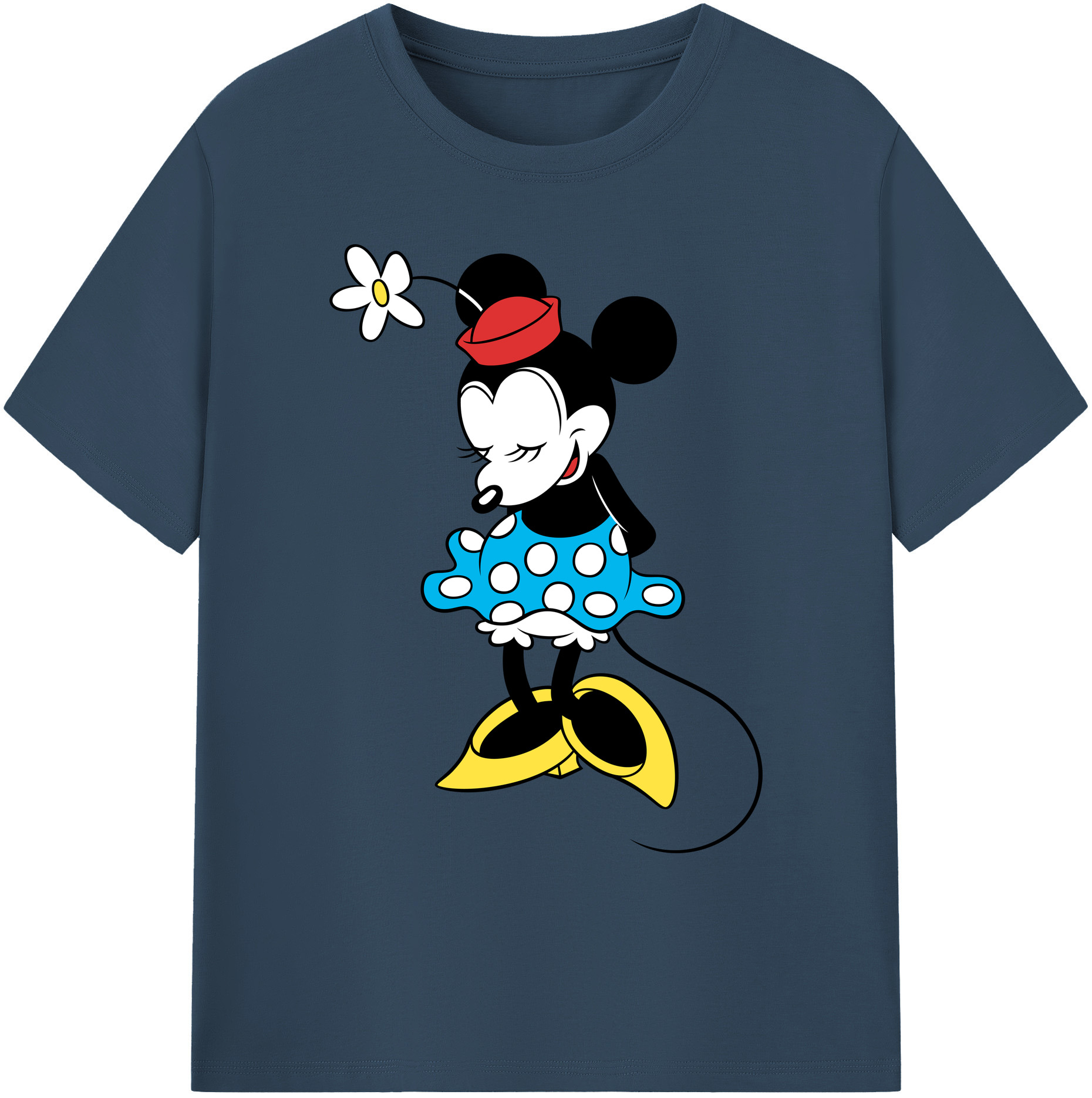 ミッキーマウス Mickey Mouse 綿100％ メンズ半袖Tシャツ｜肌触りやわらか＆通気性