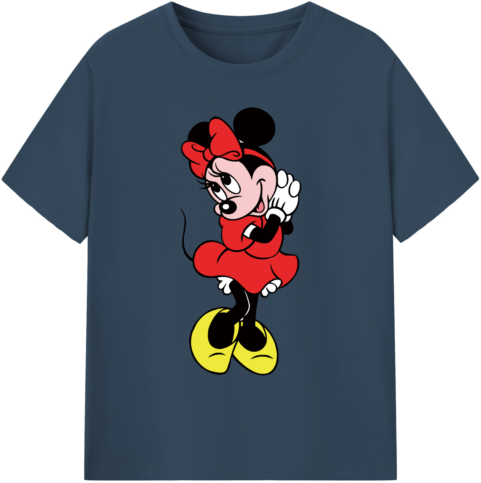 ミッキーマウス Mickey Mouse 綿100％ メンズ半袖Tシャツ｜肌触りやわらか＆通気性