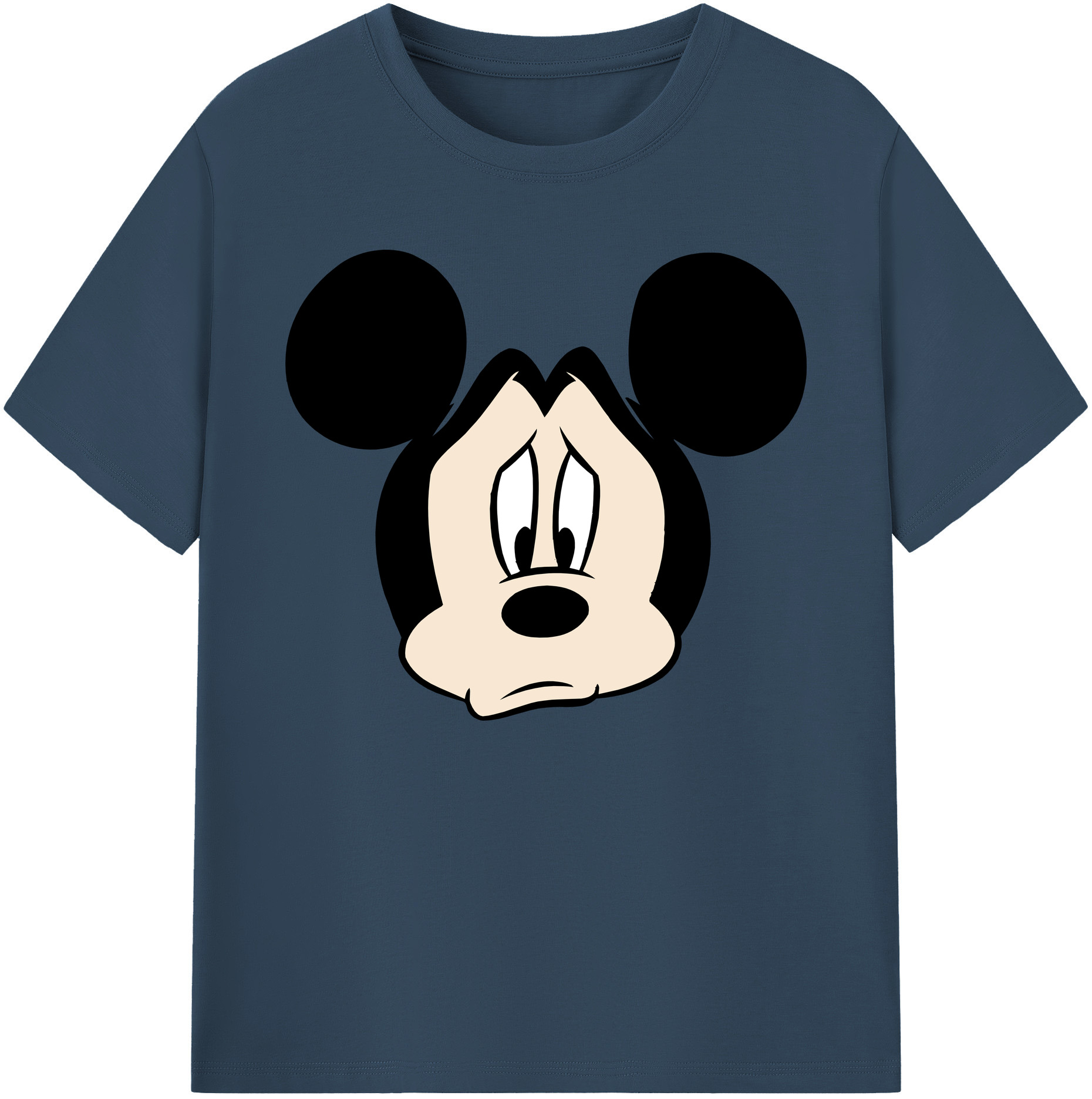 ミッキーマウス Mickey Mouse 綿100％ メンズ半袖Tシャツ｜肌触りやわらか＆通気性