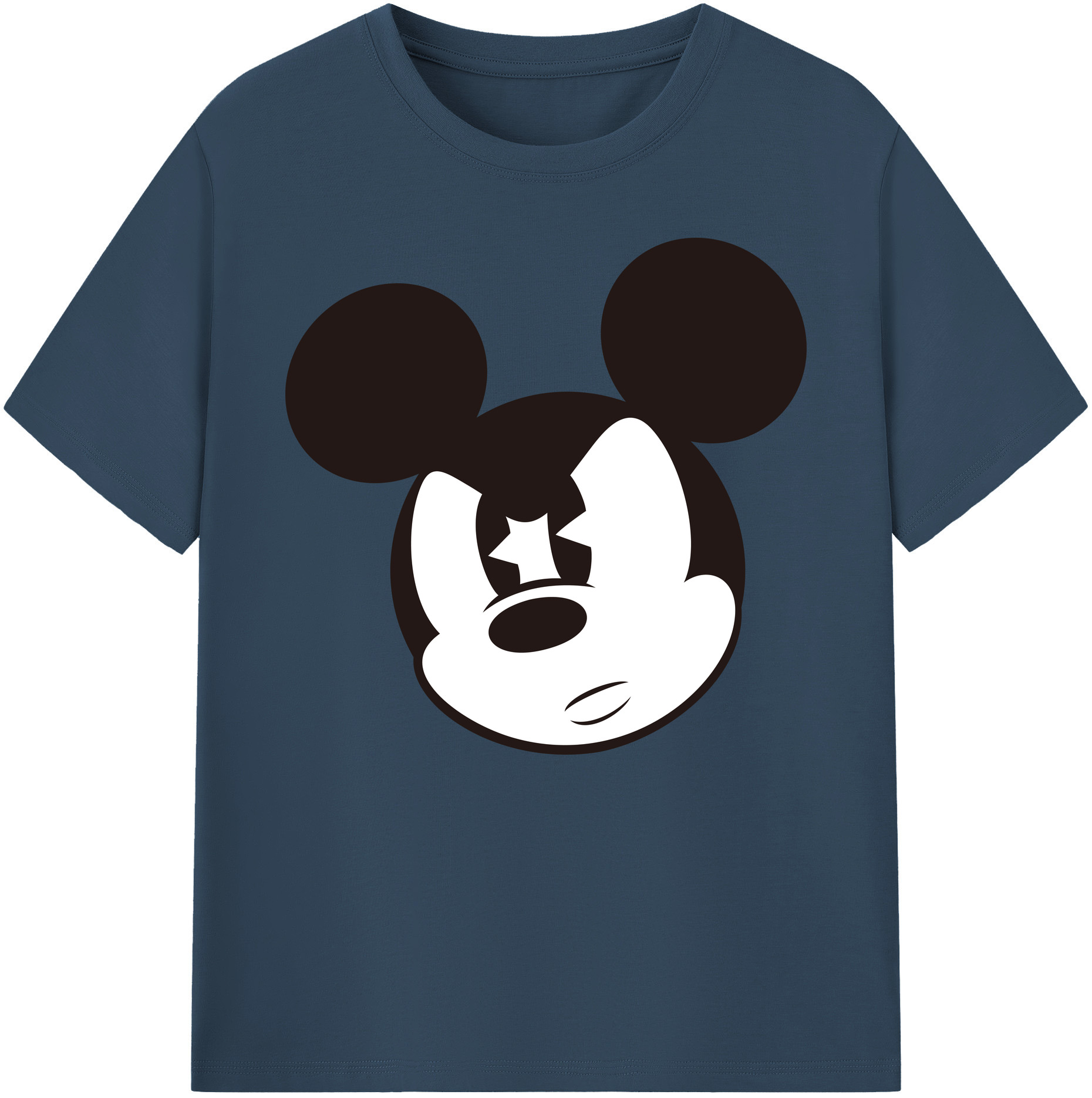 ミッキーマウス Mickey Mouse 綿100％ メンズ半袖Tシャツ｜肌触りやわらか＆通気性