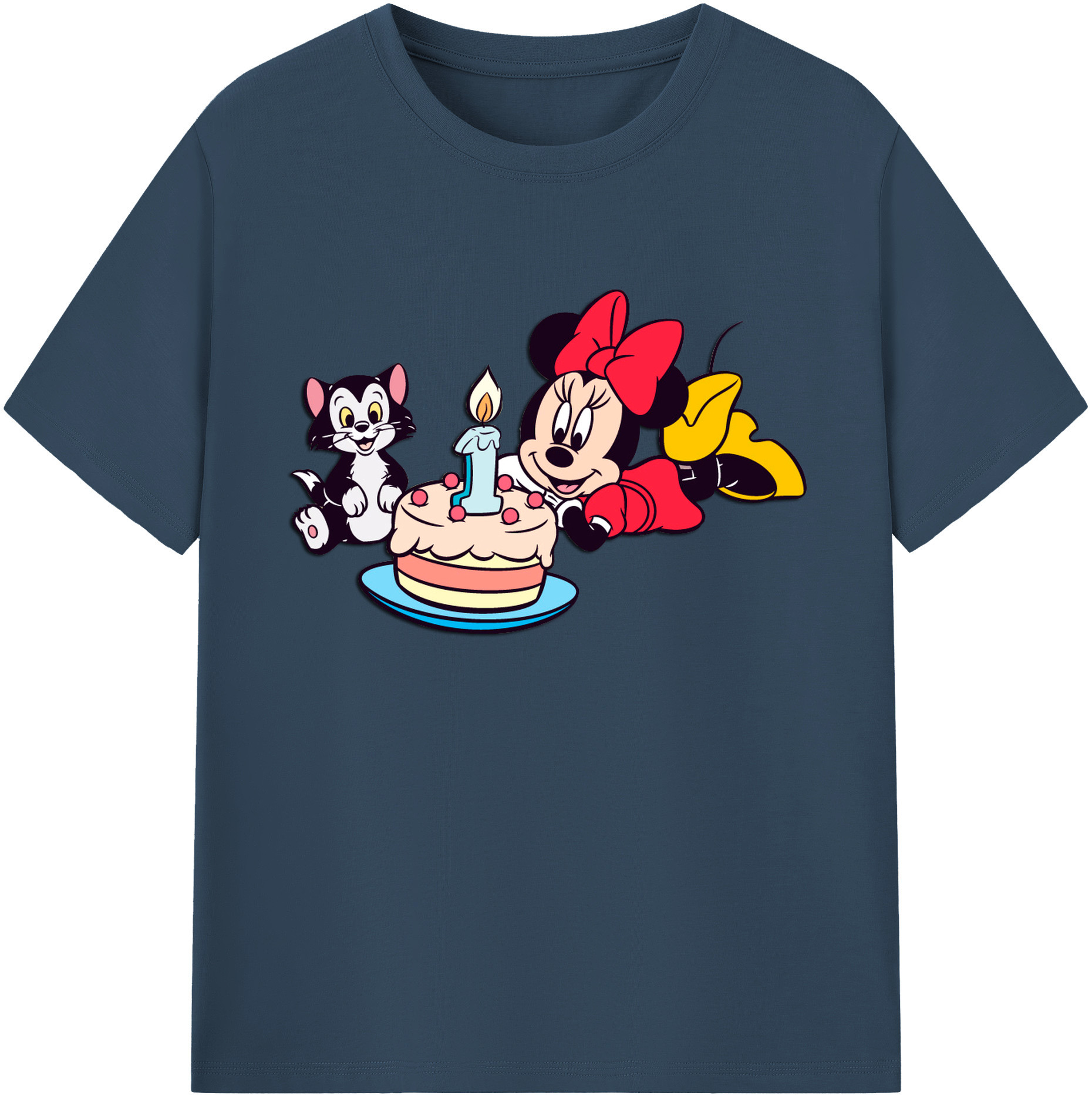 ミッキーマウス Mickey Mouse 綿100％ メンズ半袖Tシャツ｜肌触りやわらか＆通気性