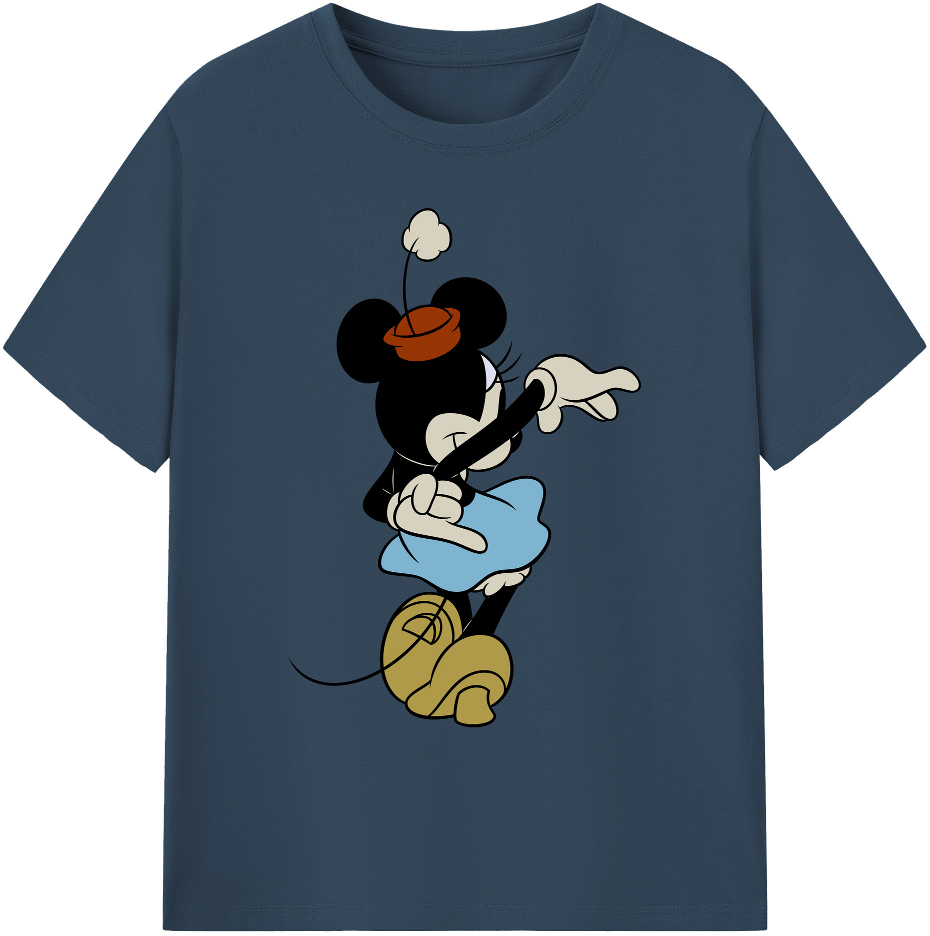 ミッキーマウス Mickey Mouse 綿100％ メンズ半袖Tシャツ｜肌触りやわらか＆通気性