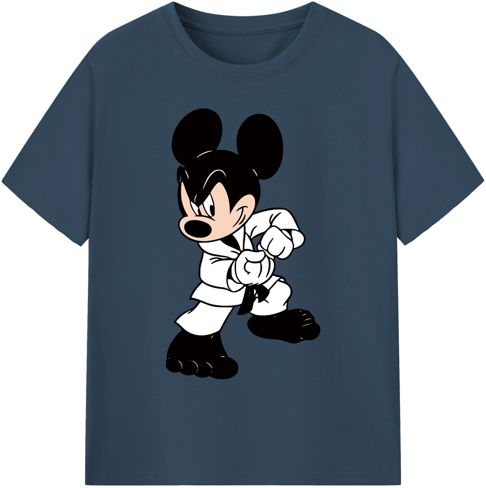 ミッキーマウス Mickey Mouse 綿100％ メンズ半袖Tシャツ｜肌触りやわらか＆通気性