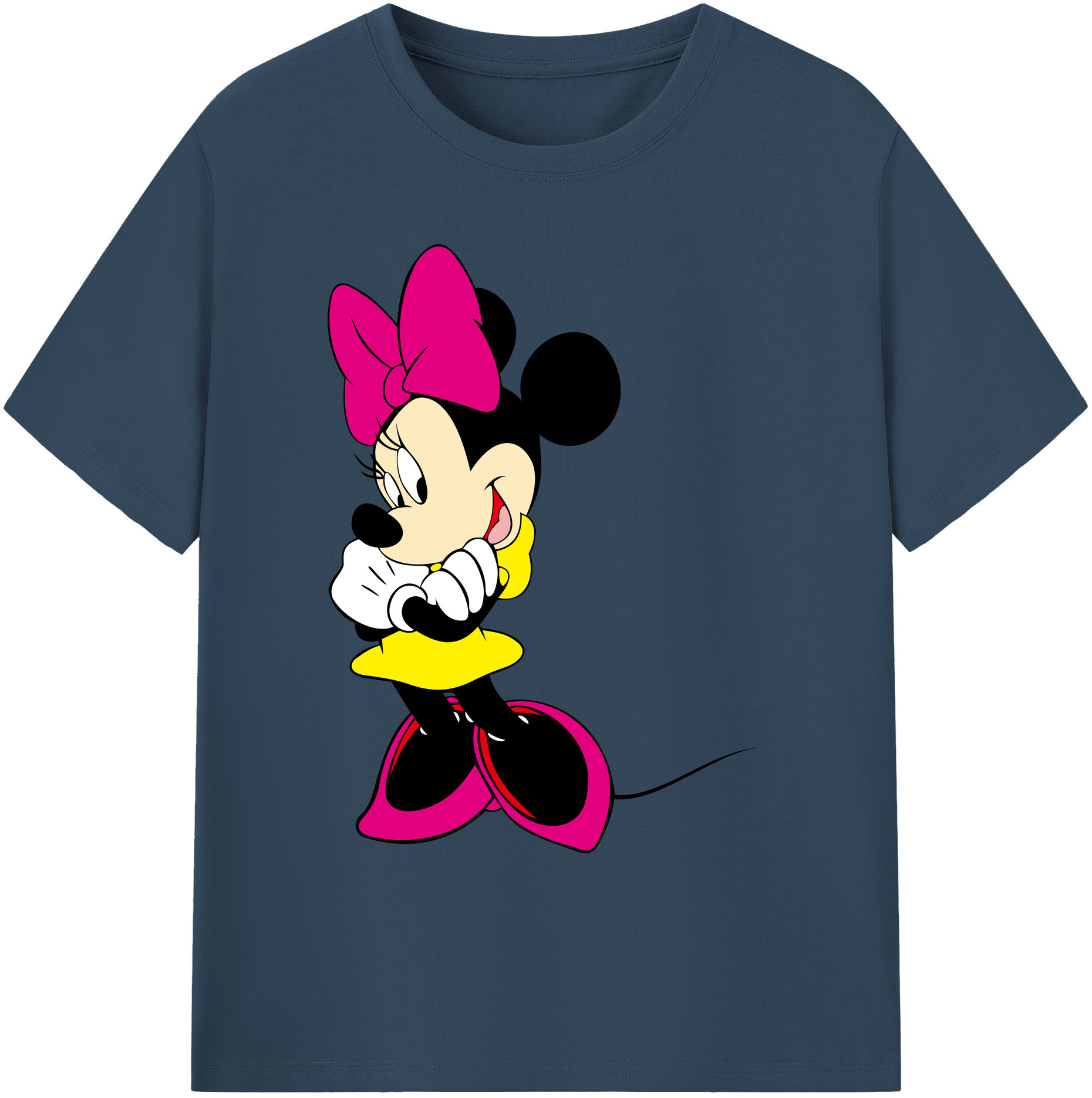 ミッキーマウス Mickey Mouse 綿100％ メンズ半袖Tシャツ｜肌触りやわらか＆通気性