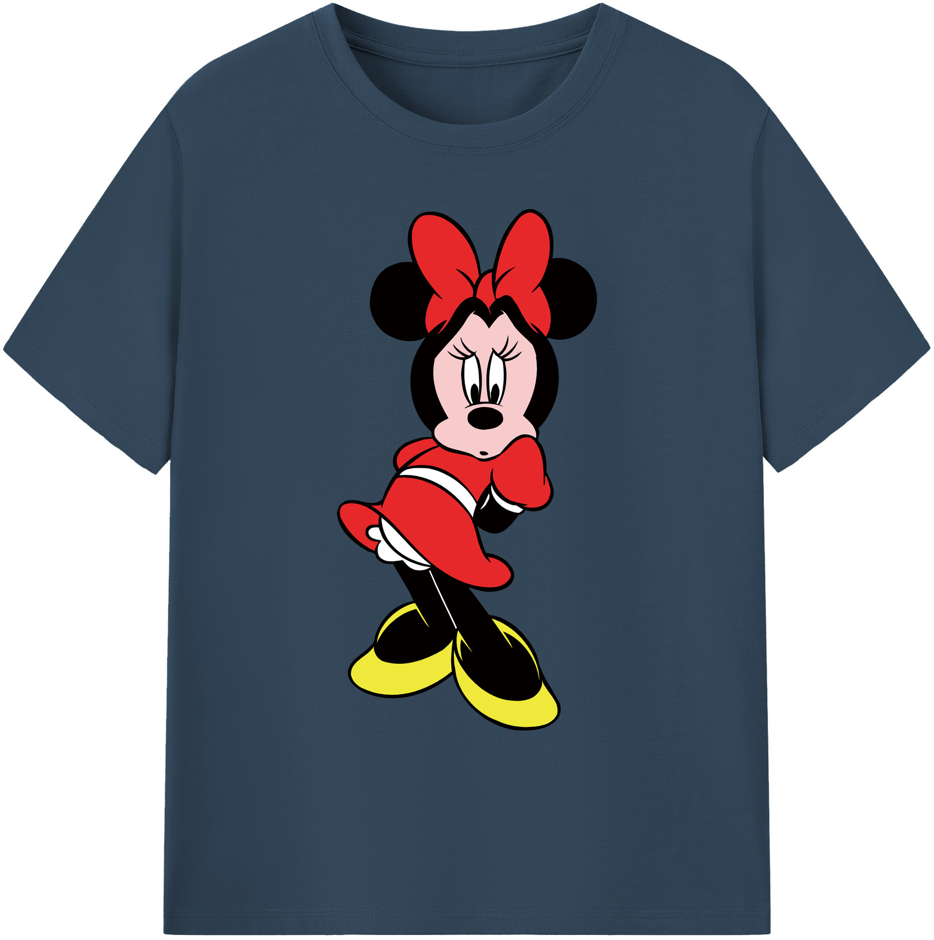ミッキーマウス Mickey Mouse 綿100％ メンズ半袖Tシャツ｜肌触りやわらか＆通気性