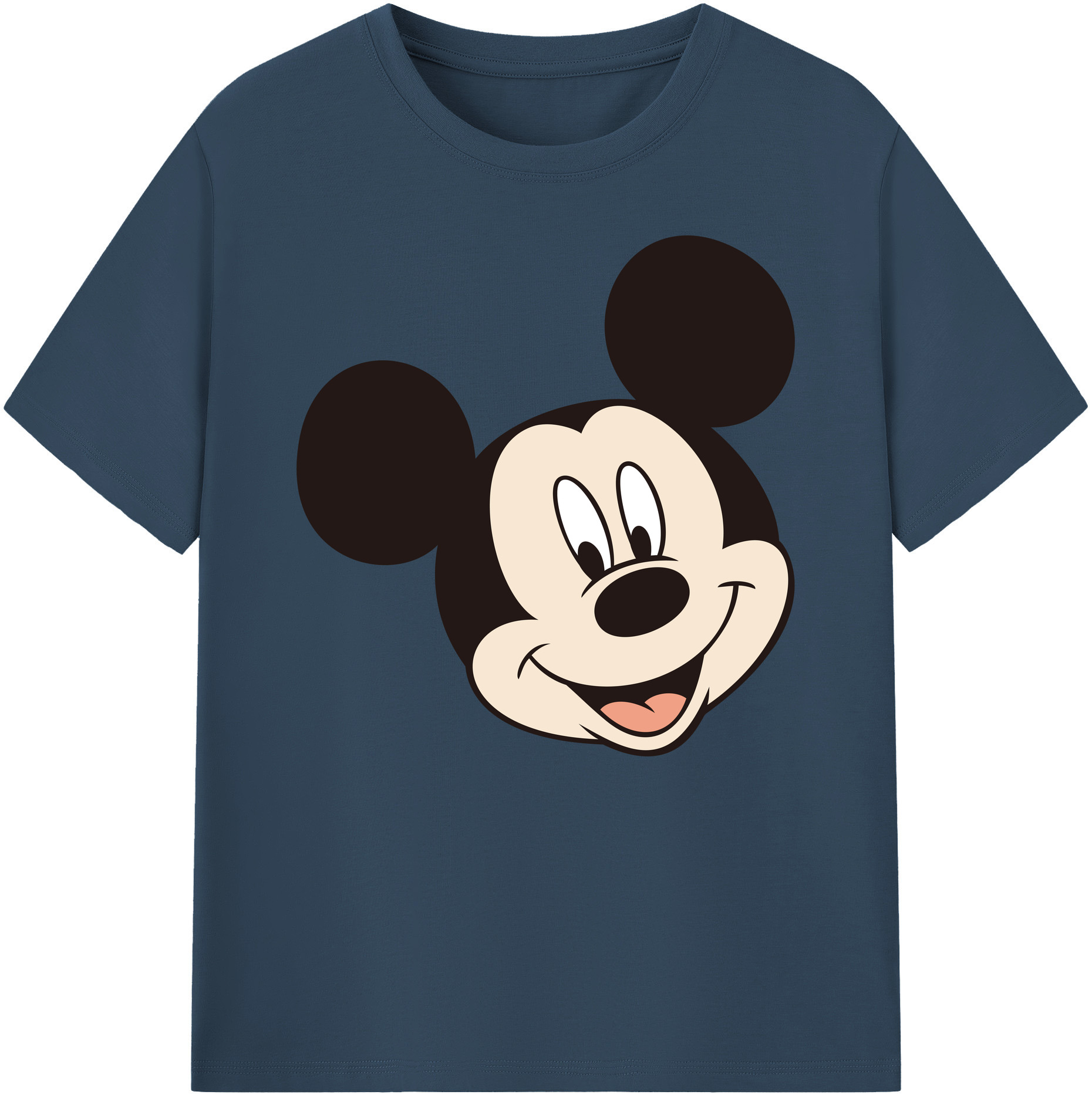 ミッキーマウス Mickey Mouse 綿100％ メンズ半袖Tシャツ｜肌触りやわらか＆通気性