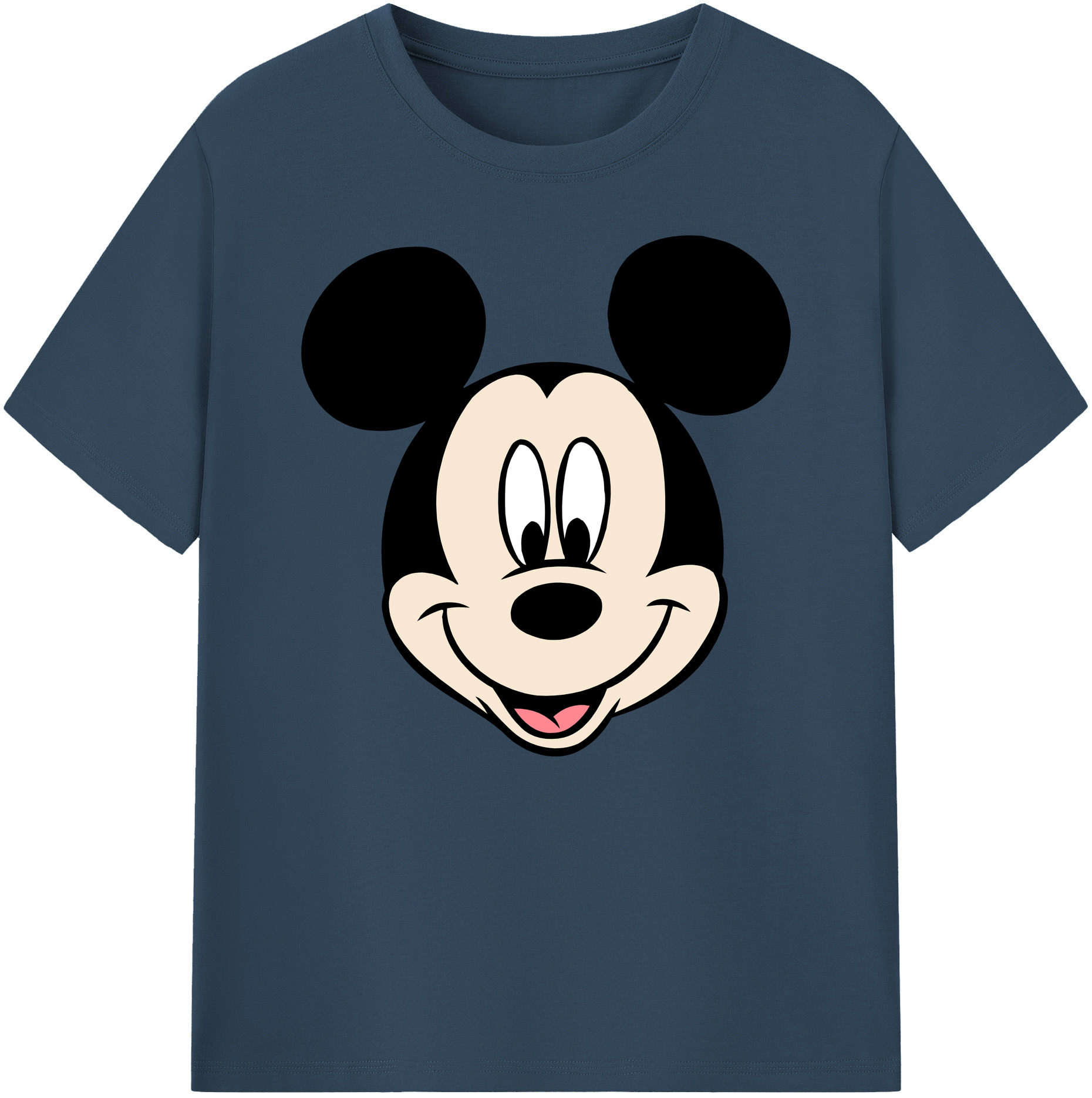 ミッキーマウス Mickey Mouse 綿100％ メンズ半袖Tシャツ｜肌触りやわらか＆通気性