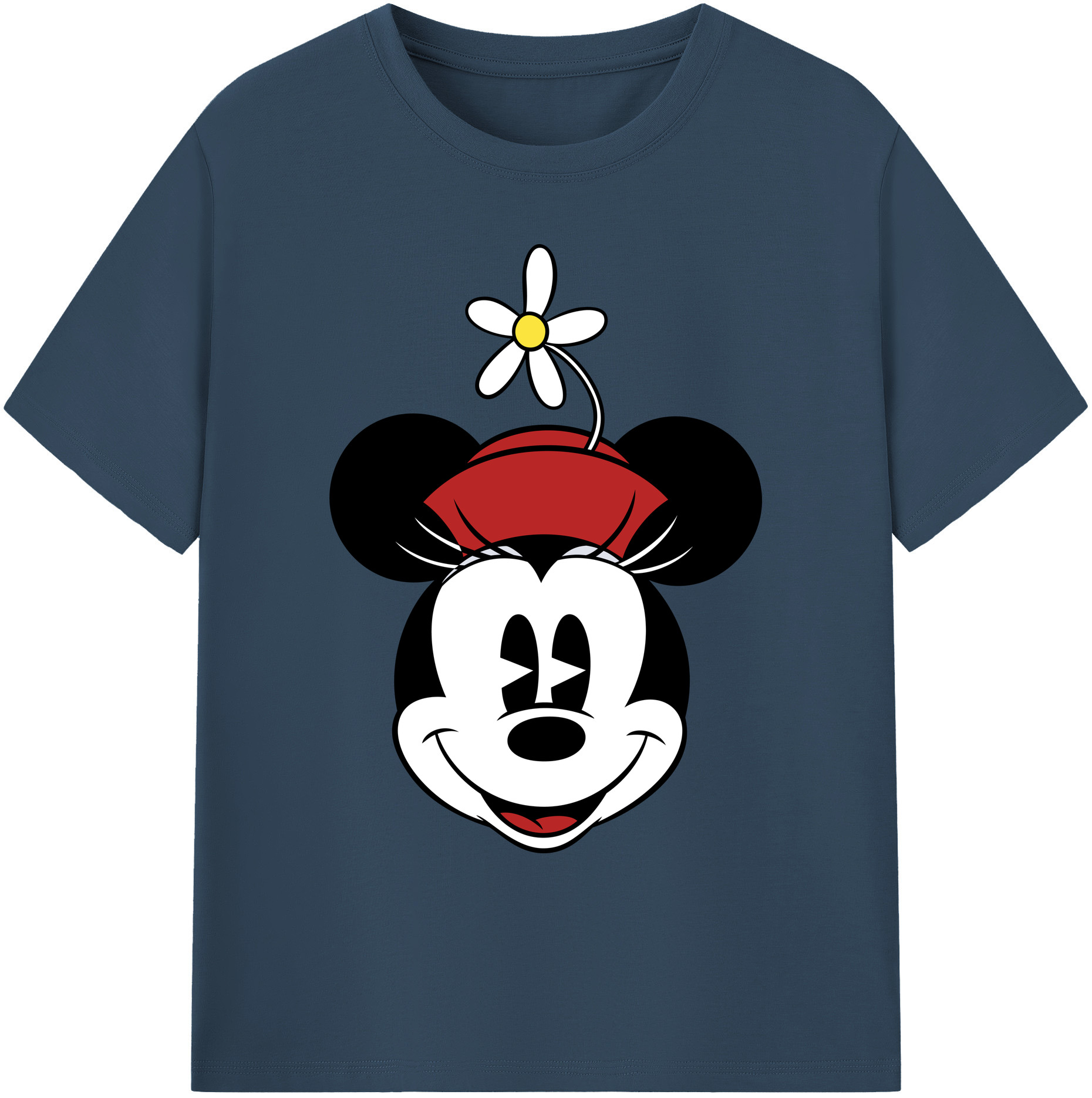 ミッキーマウス Mickey Mouse 綿100％ メンズ半袖Tシャツ｜肌触りやわらか＆通気性