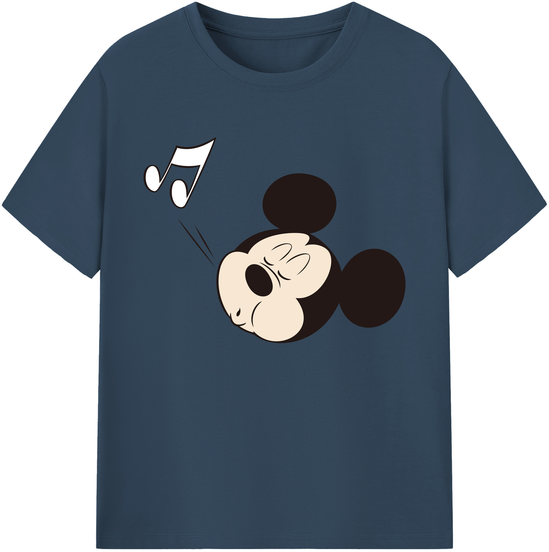ミッキーマウス Mickey Mouse 綿100％ メンズ半袖Tシャツ｜肌触りやわらか＆通気性
