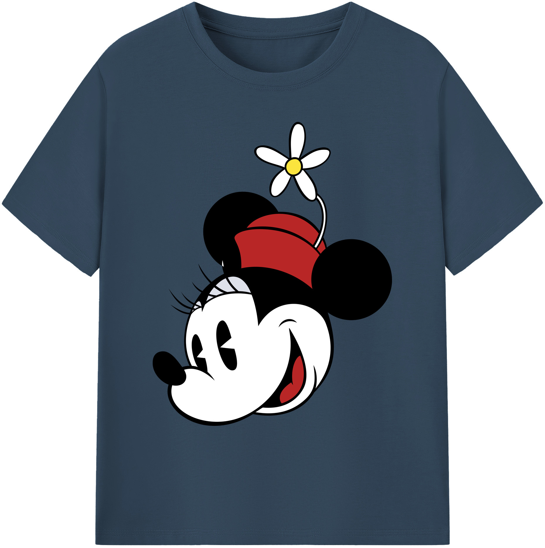 ミッキーマウス Mickey Mouse 綿100％ メンズ半袖Tシャツ｜肌触りやわらか＆通気性