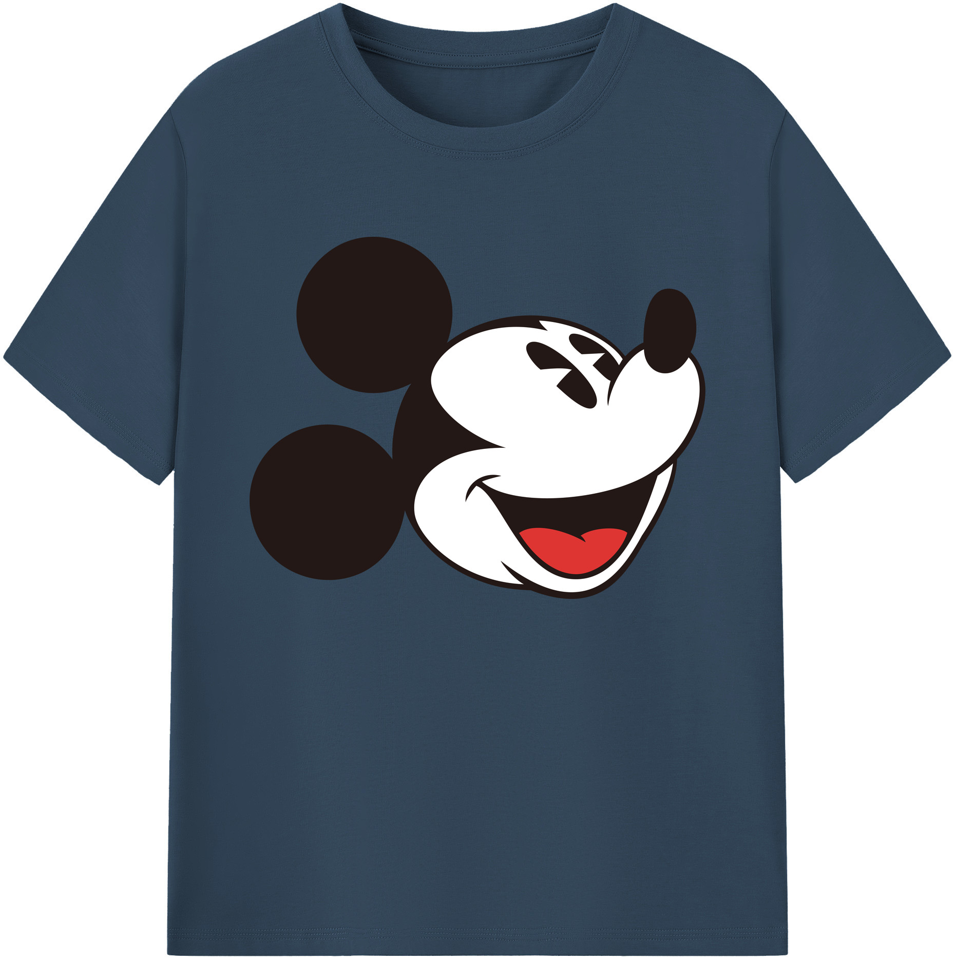 ミッキーマウス Mickey Mouse 綿100％ メンズ半袖Tシャツ｜肌触りやわらか＆通気性