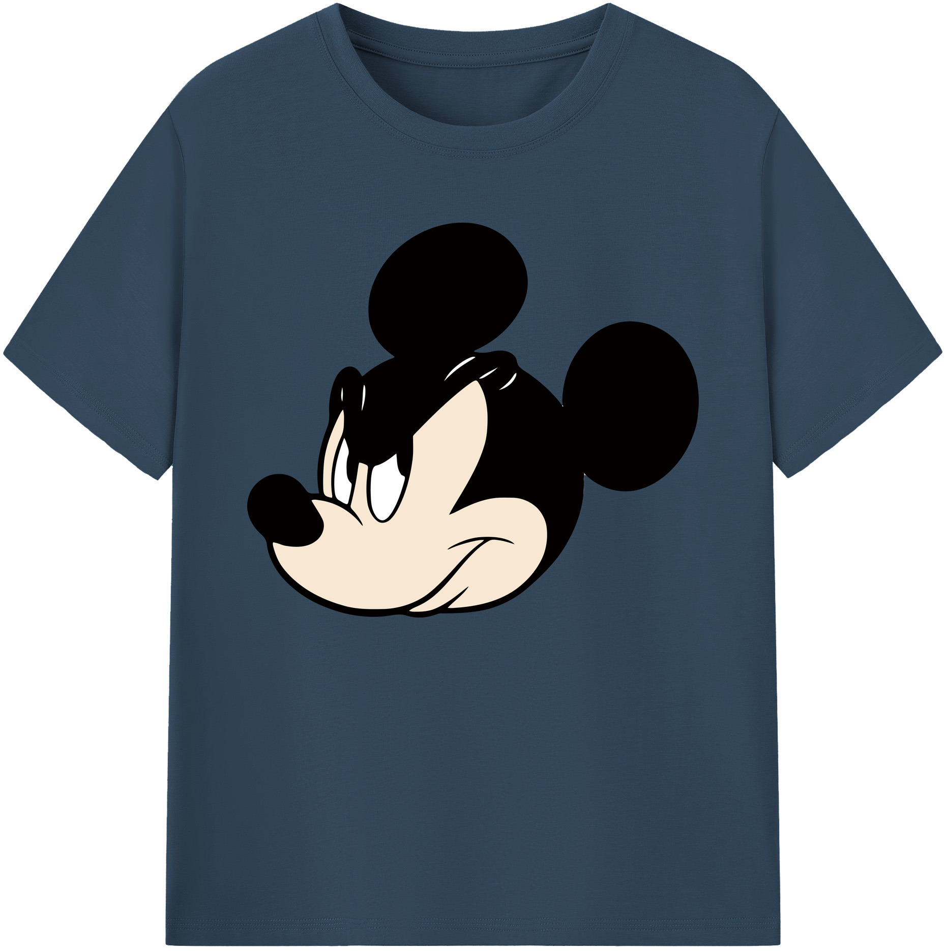 ミッキーマウス Mickey Mouse 綿100％ メンズ半袖Tシャツ｜肌触りやわらか＆通気性