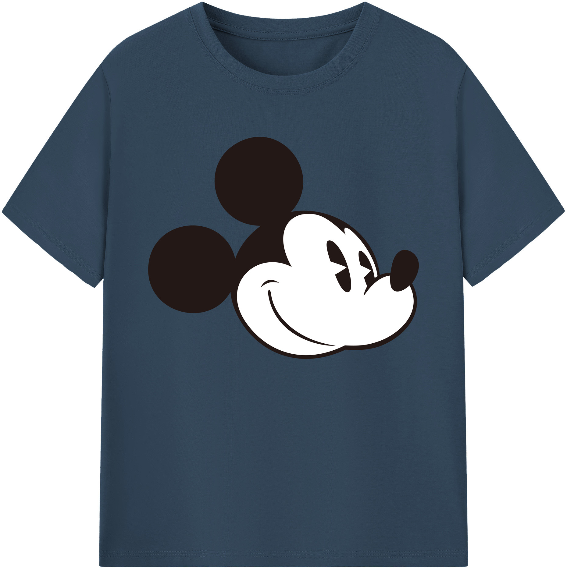 ミッキーマウス Mickey Mouse 綿100％ メンズ半袖Tシャツ｜肌触りやわらか＆通気性