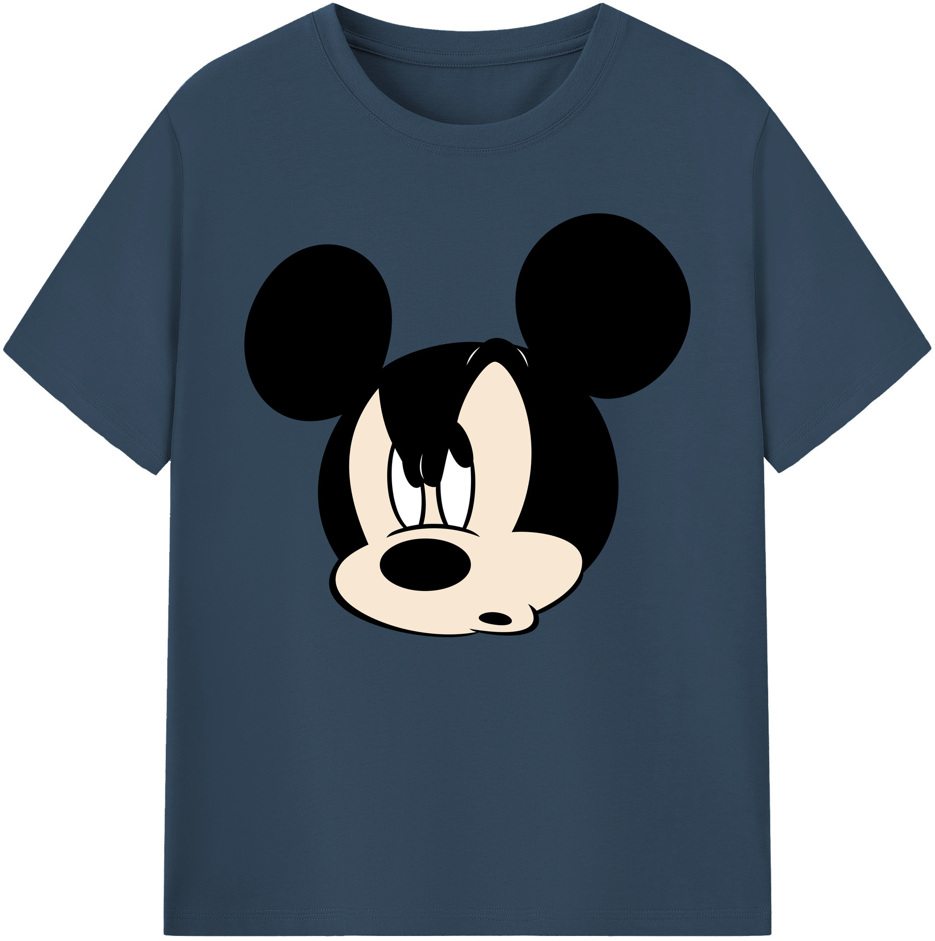 ミッキーマウス Mickey Mouse 綿100％ メンズ半袖Tシャツ｜肌触りやわらか＆通気性