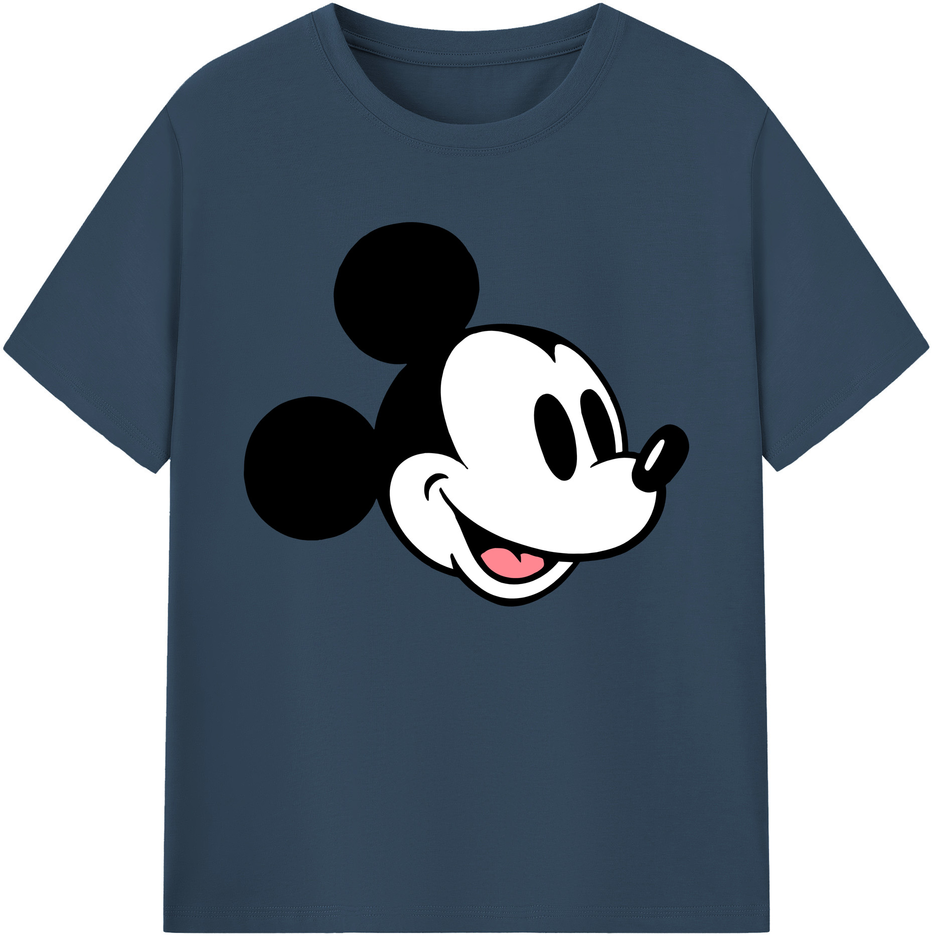 ミッキーマウス Mickey Mouse 綿100％ メンズ半袖Tシャツ｜肌触りやわらか＆通気性