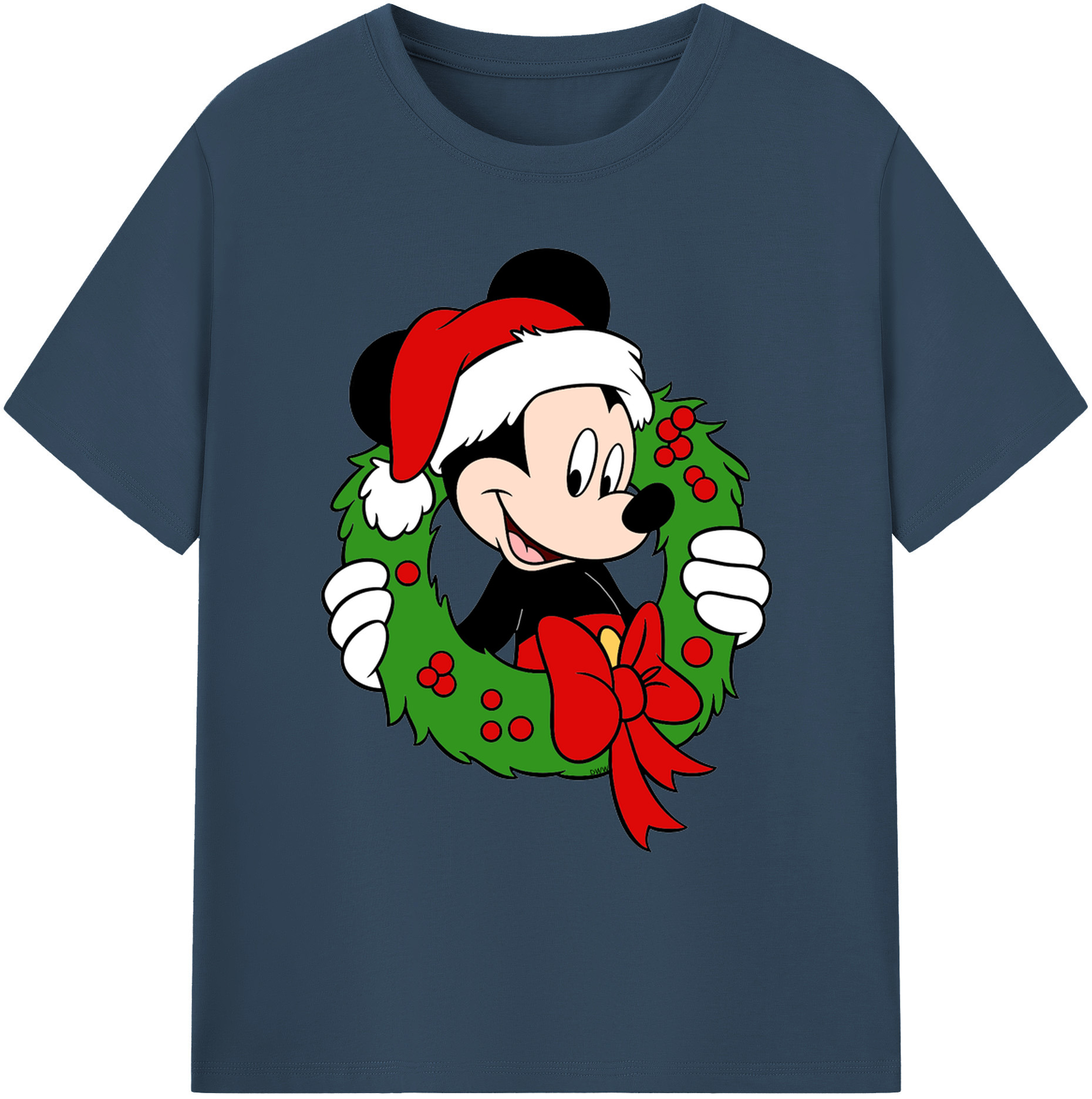 ミッキーマウス Mickey Mouse 綿100％ メンズ半袖Tシャツ｜肌触りやわらか＆通気性