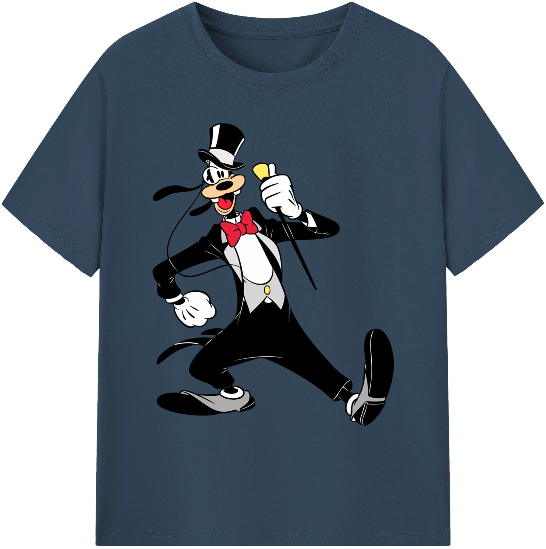 ミッキーマウス Mickey Mouse 綿100％ メンズ半袖Tシャツ｜肌触りやわらか＆通気性