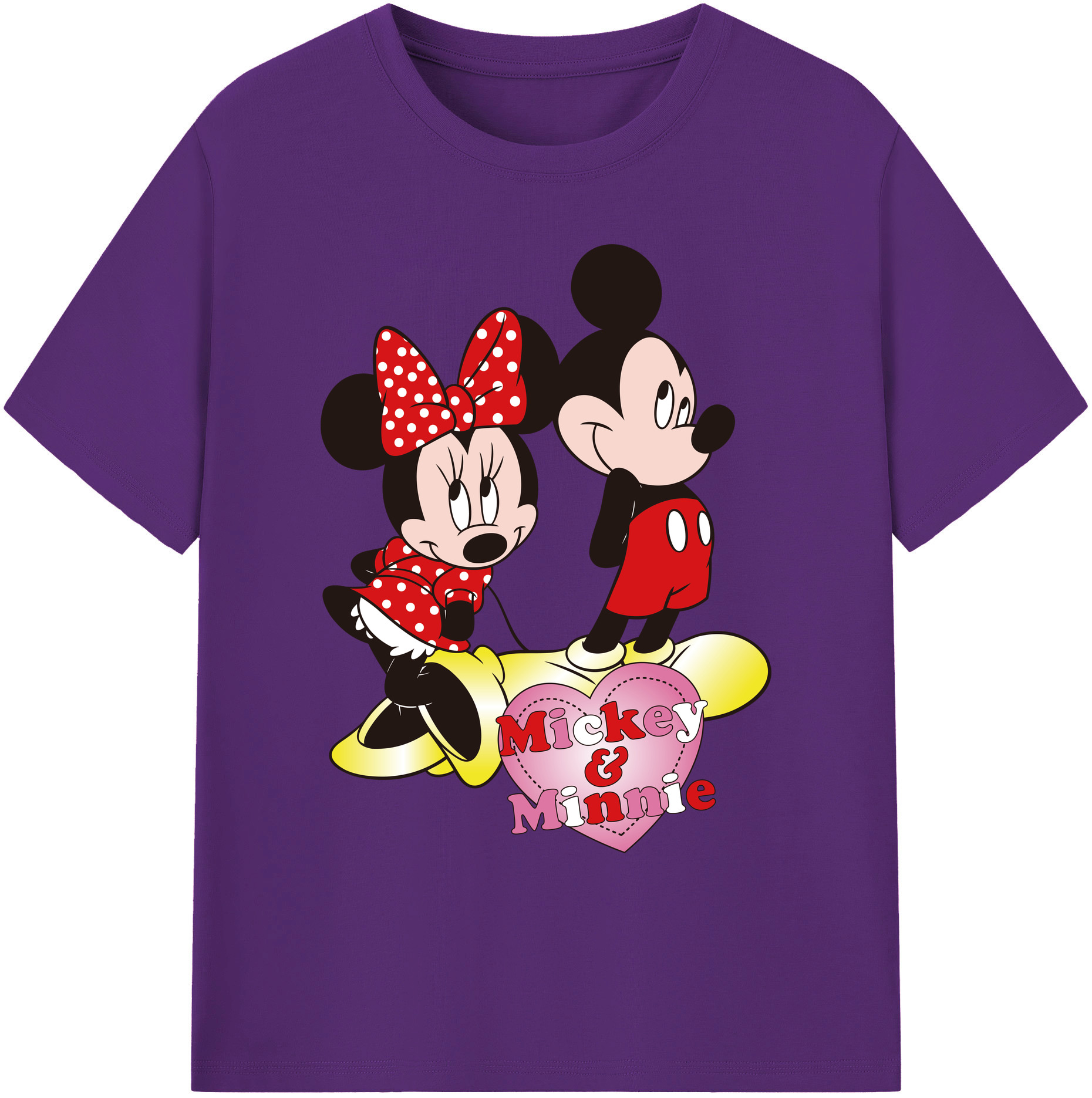 ミッキーマウス Mickey Mouse 綿100％ メンズ半袖Tシャツ｜肌触りやわらか＆通気性