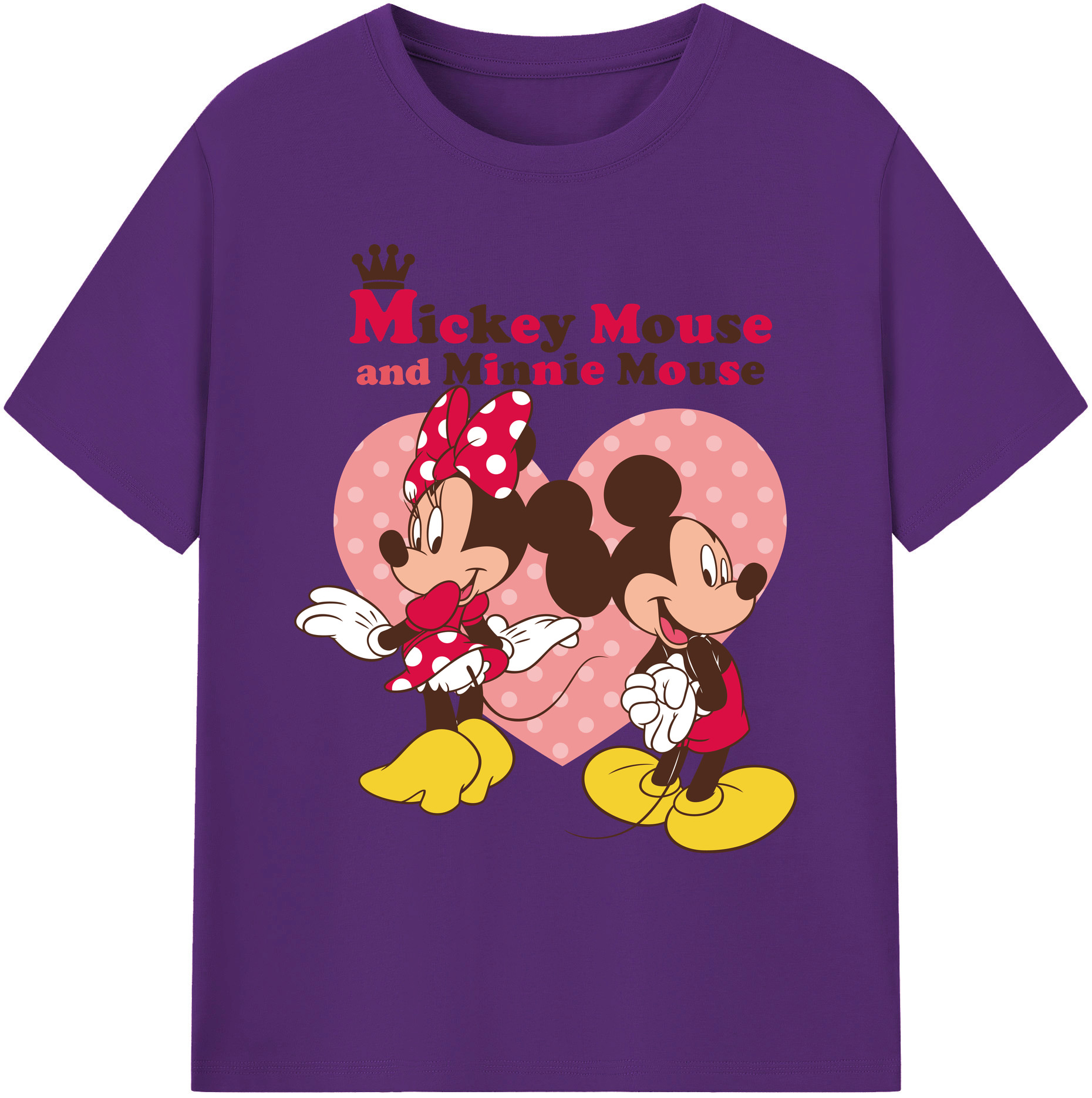 ミッキーマウス Mickey Mouse 綿100％ メンズ半袖Tシャツ｜肌触りやわらか＆通気性