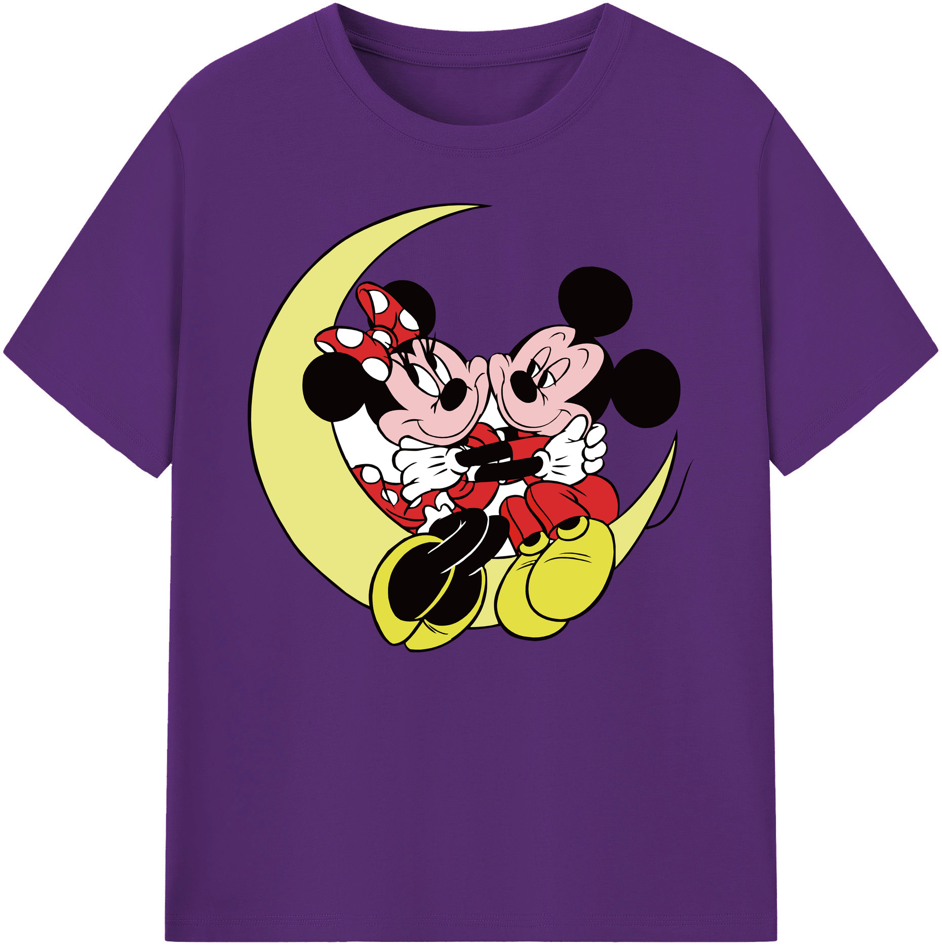 ミッキーマウス Mickey Mouse 綿100％ メンズ半袖Tシャツ｜肌触りやわらか＆通気性